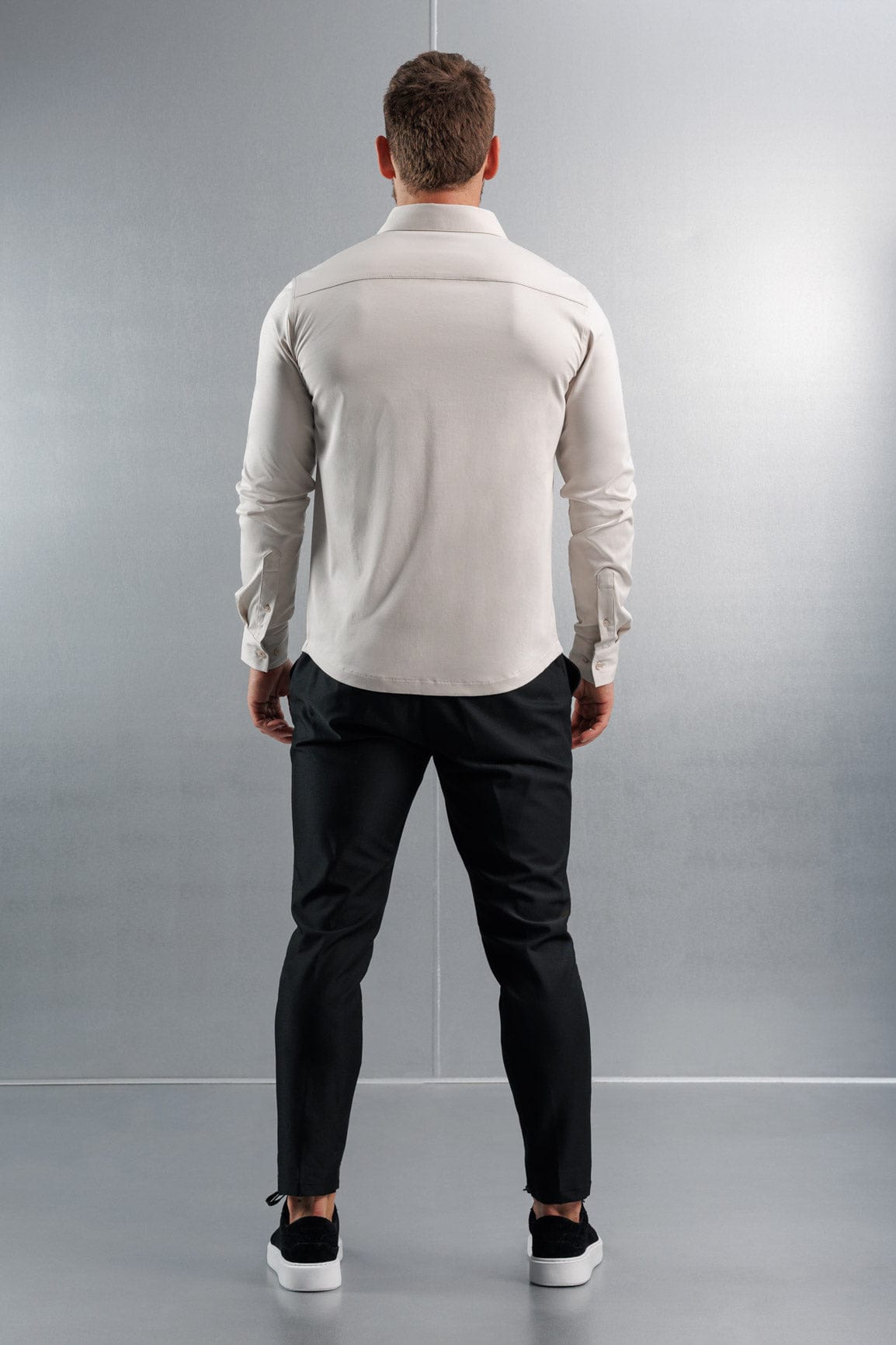 Legend London Shirt MERCERISED DRESS SHIRT - CREME