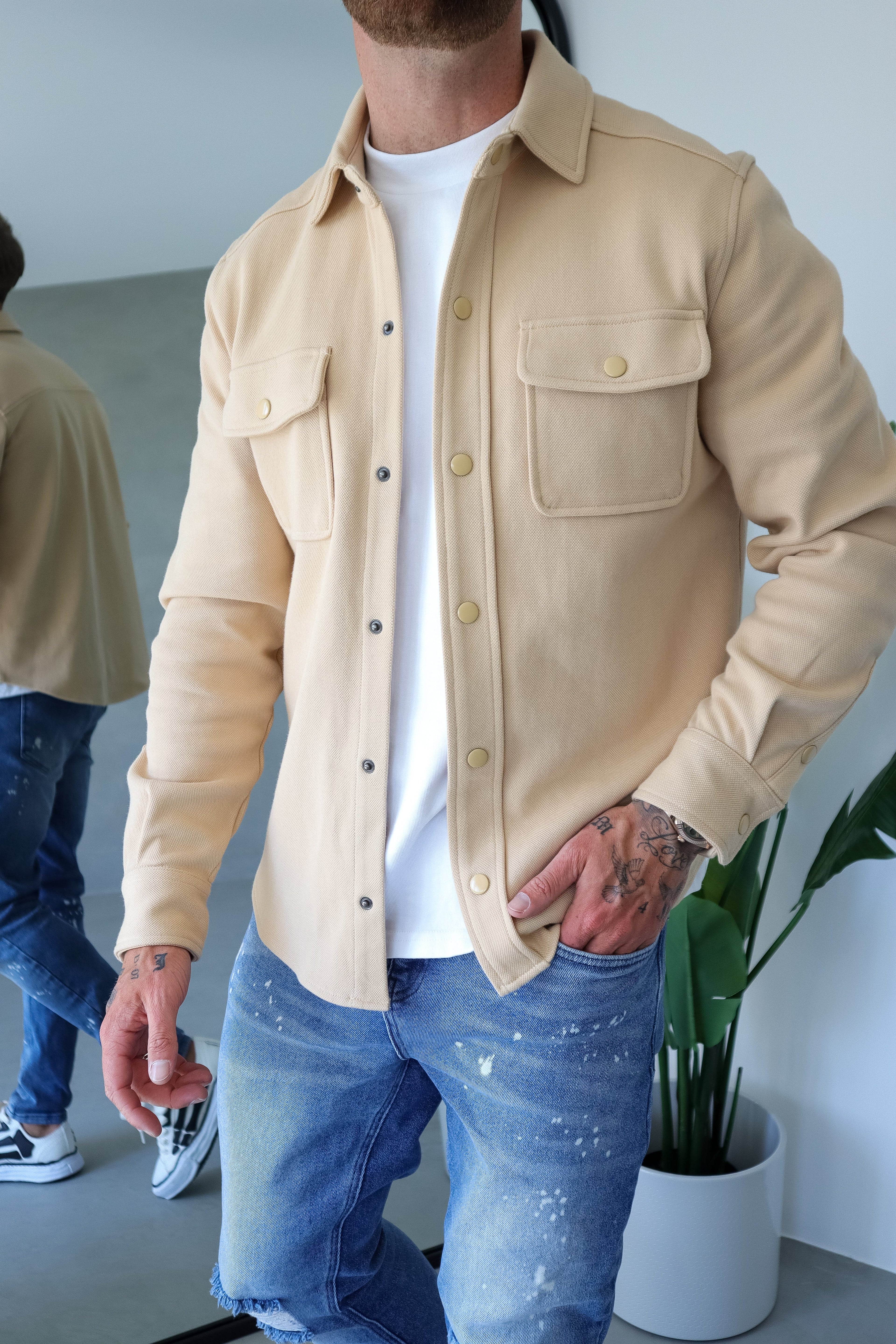 Legend London Shirt OVERSHIRT - BEIGE