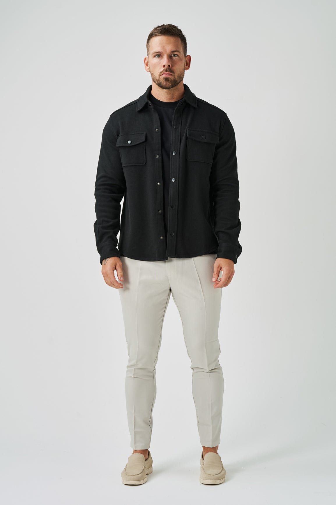 Legend London Shirt OVERSHIRT - BLACK