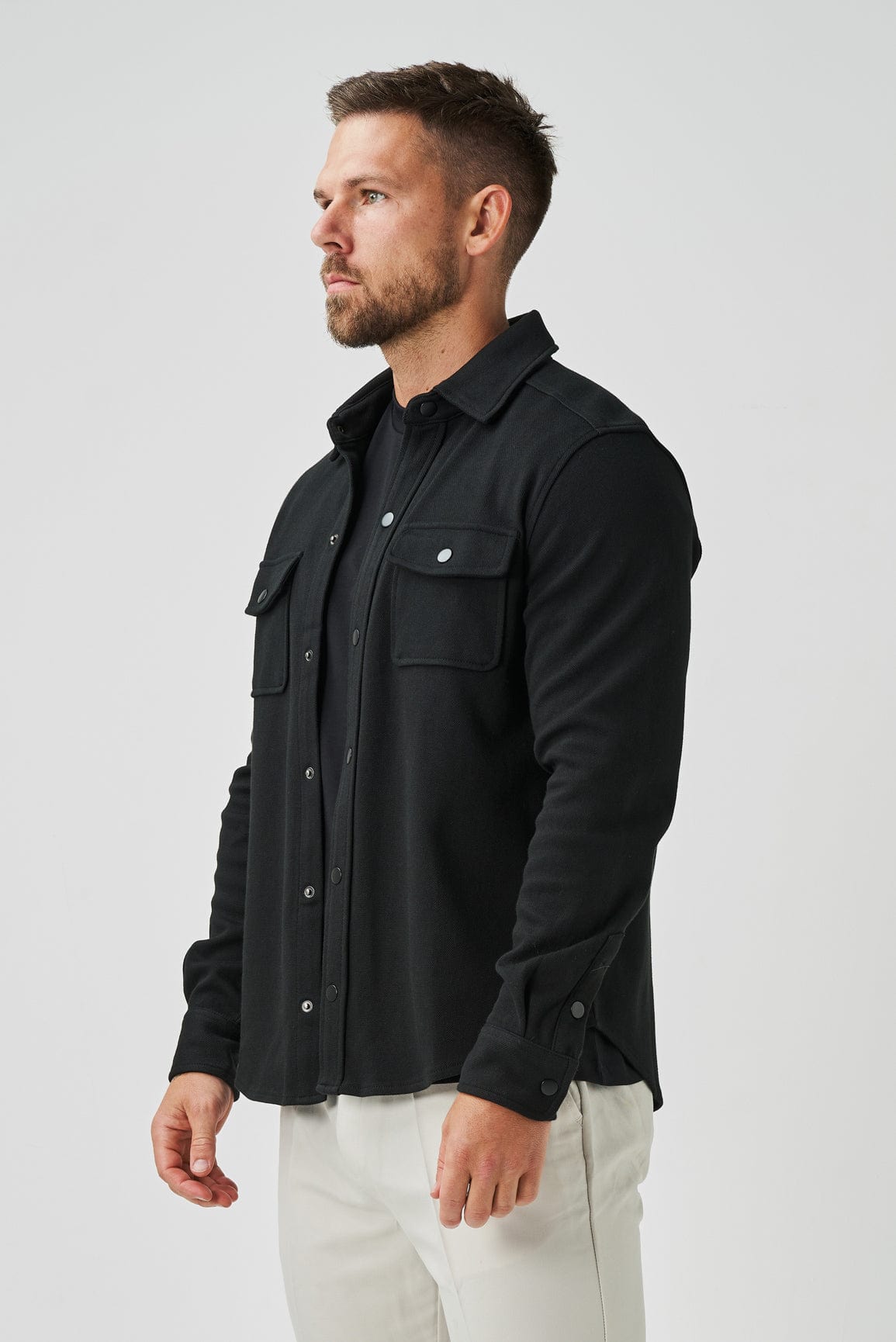 Legend London Shirt OVERSHIRT - BLACK
