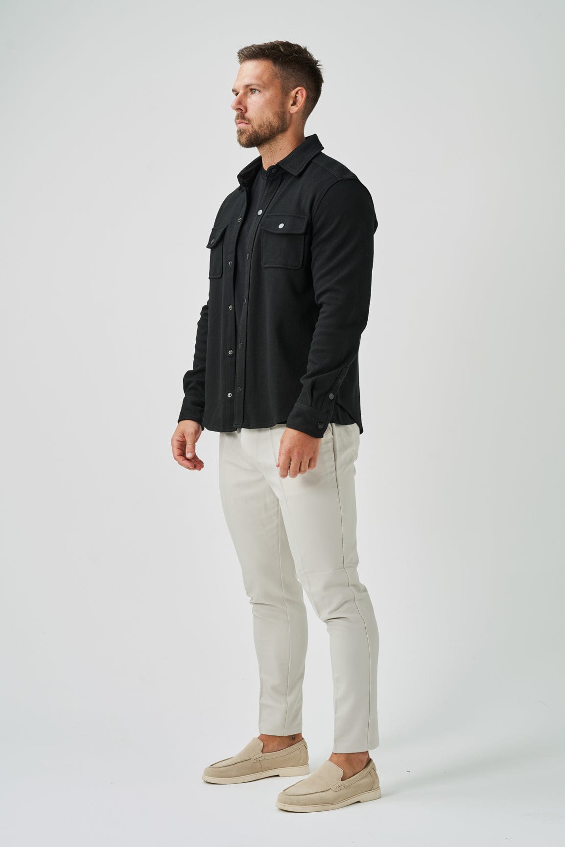 Legend London Shirt OVERSHIRT - BLACK