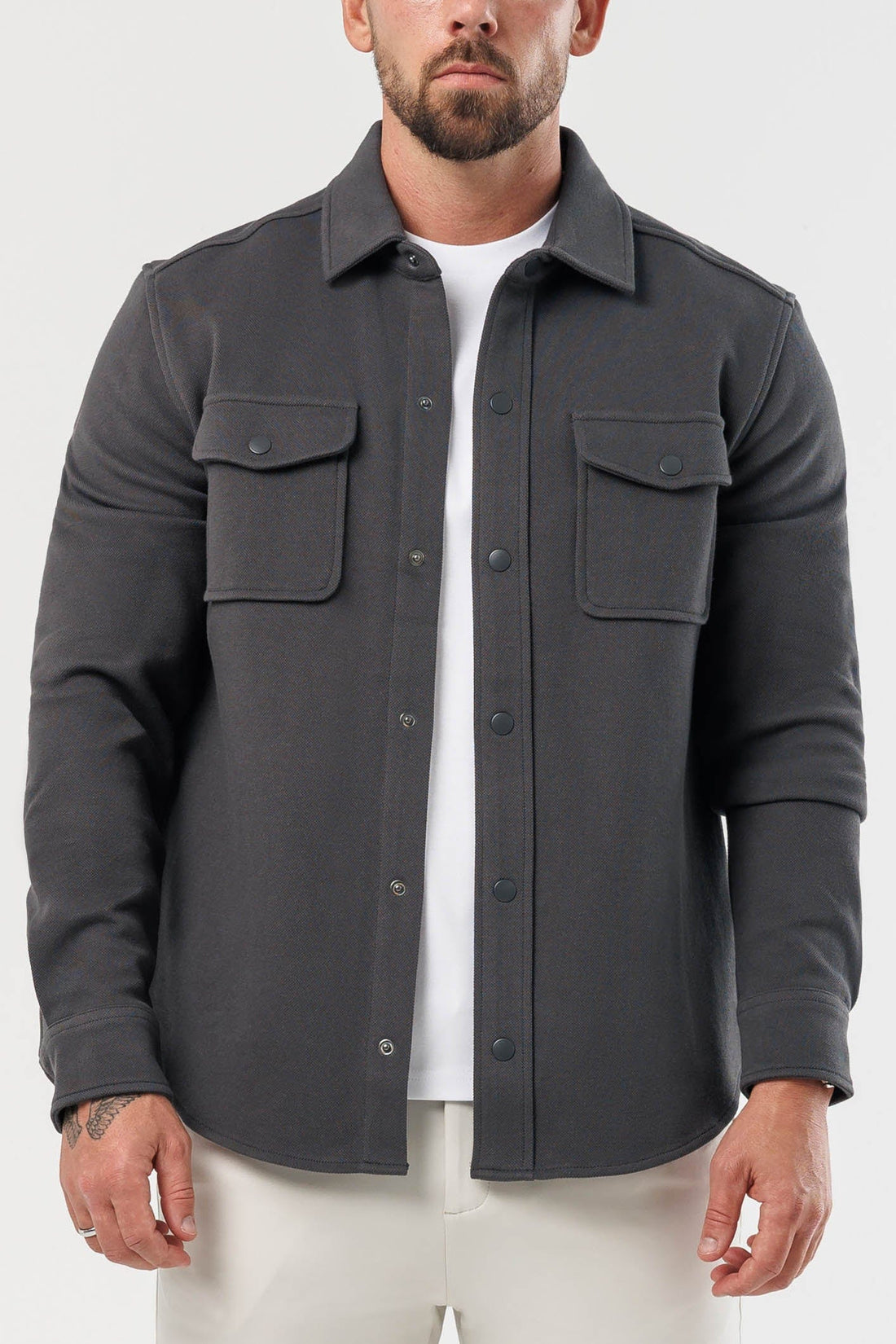 Legend London Shirt OVERSHIRT - DARK GREY