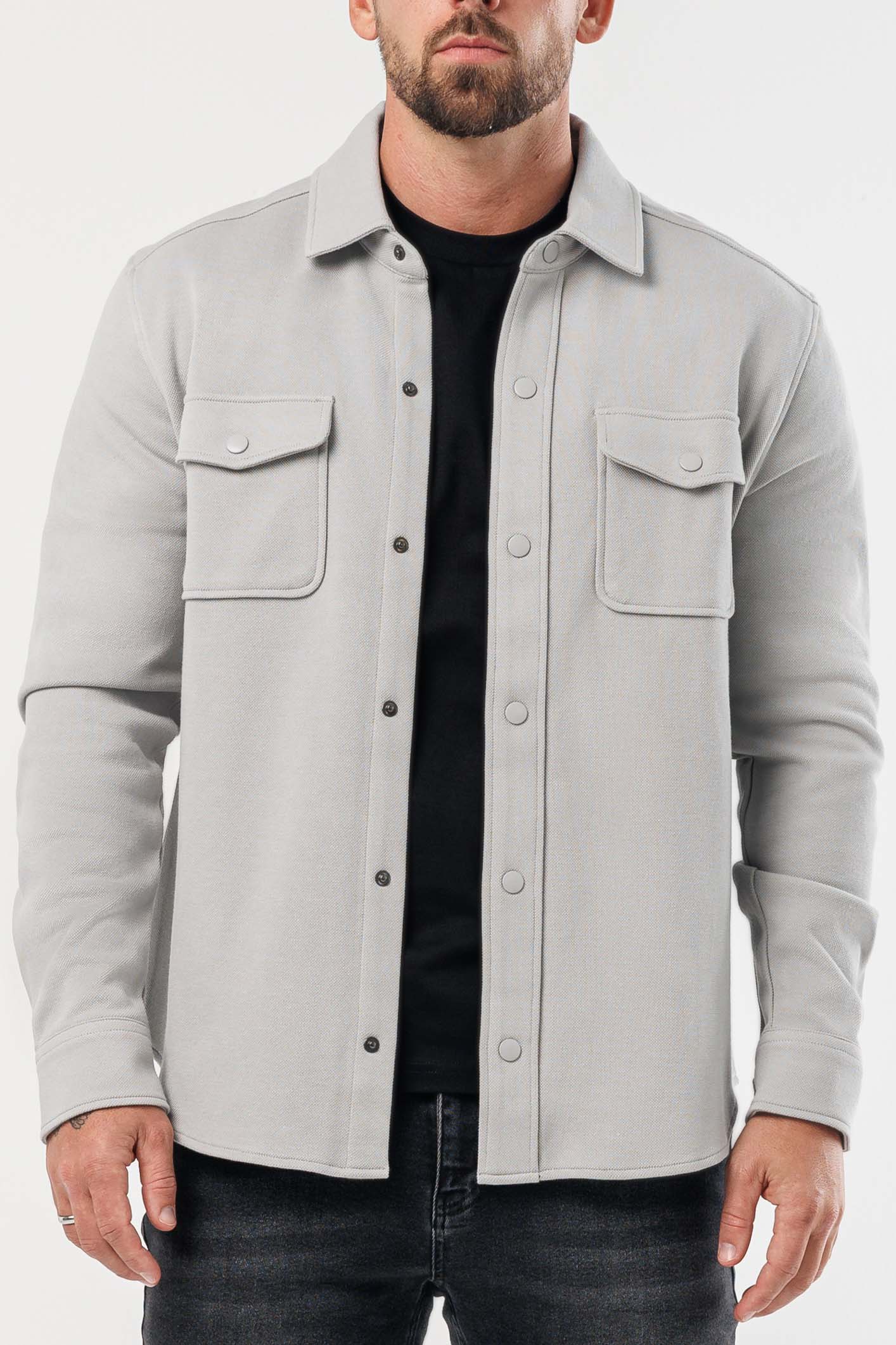Legend London Shirt OVERSHIRT - LIGHT GREY