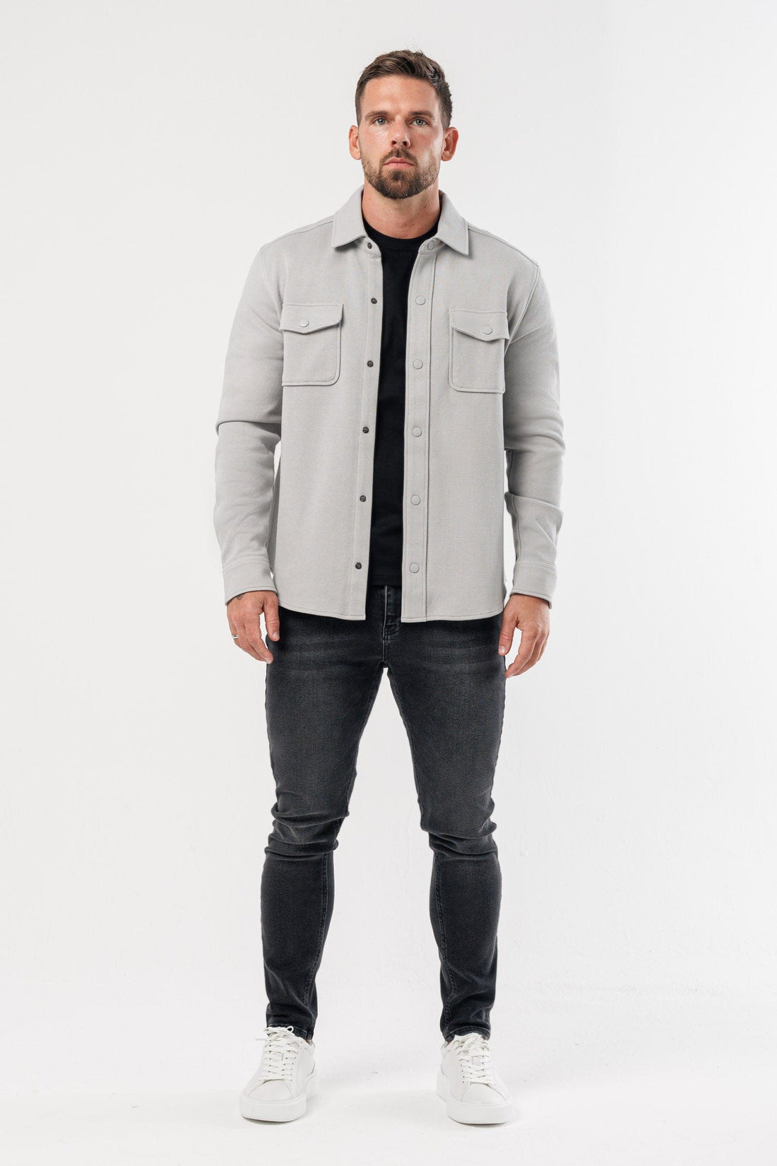 Legend London Shirt OVERSHIRT - LIGHT GREY
