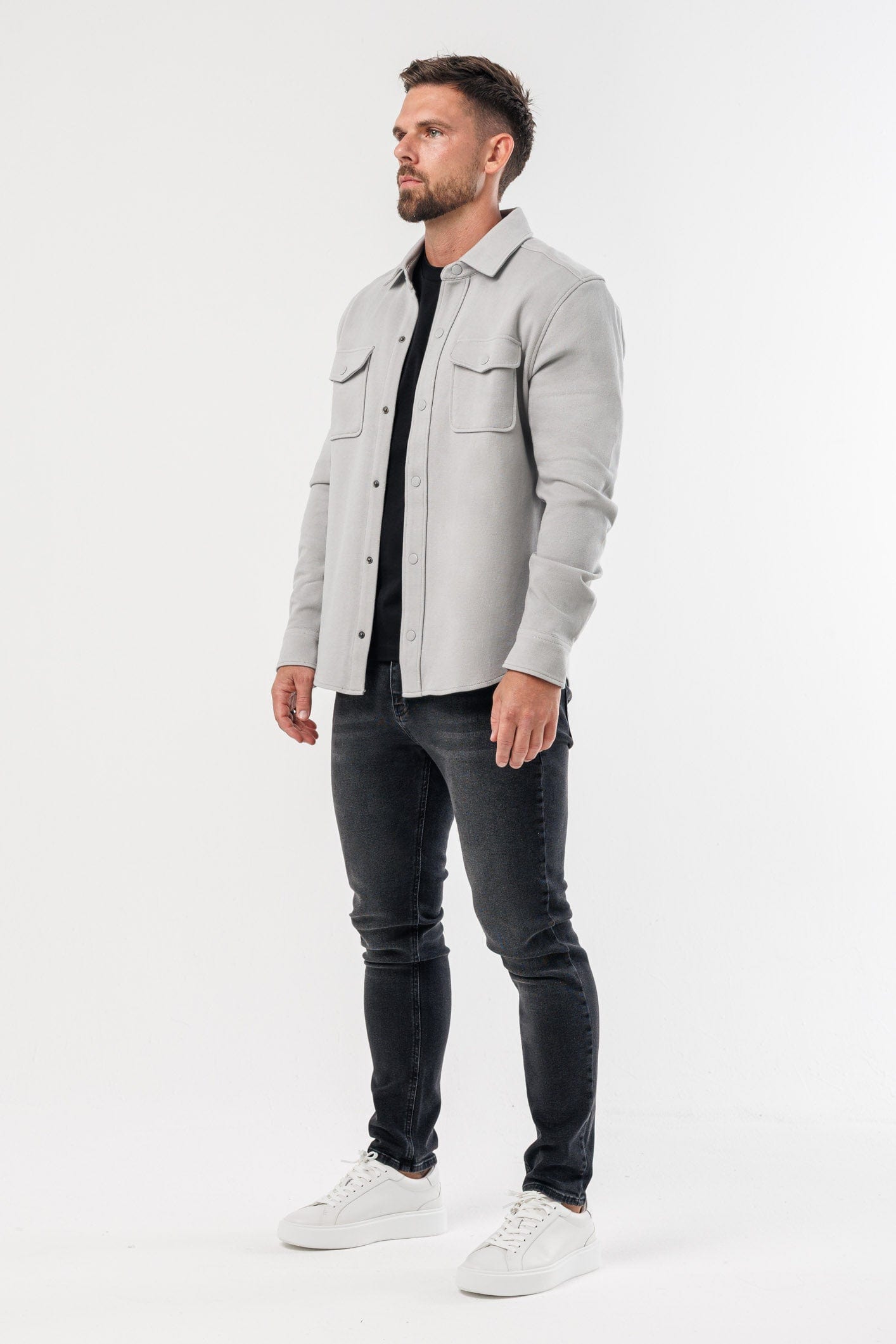Legend London Shirt OVERSHIRT - LIGHT GREY