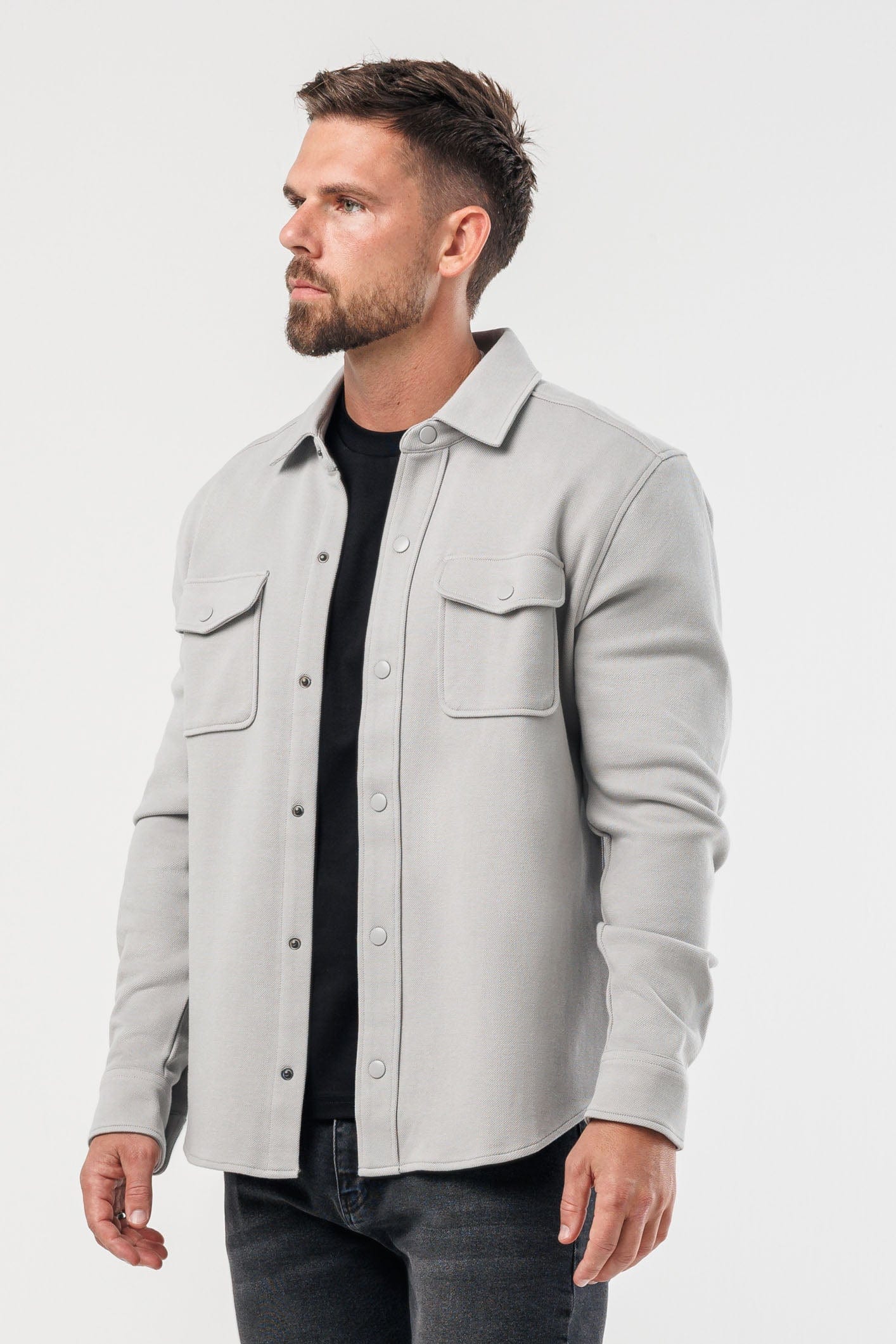 Legend London Shirt OVERSHIRT - LIGHT GREY