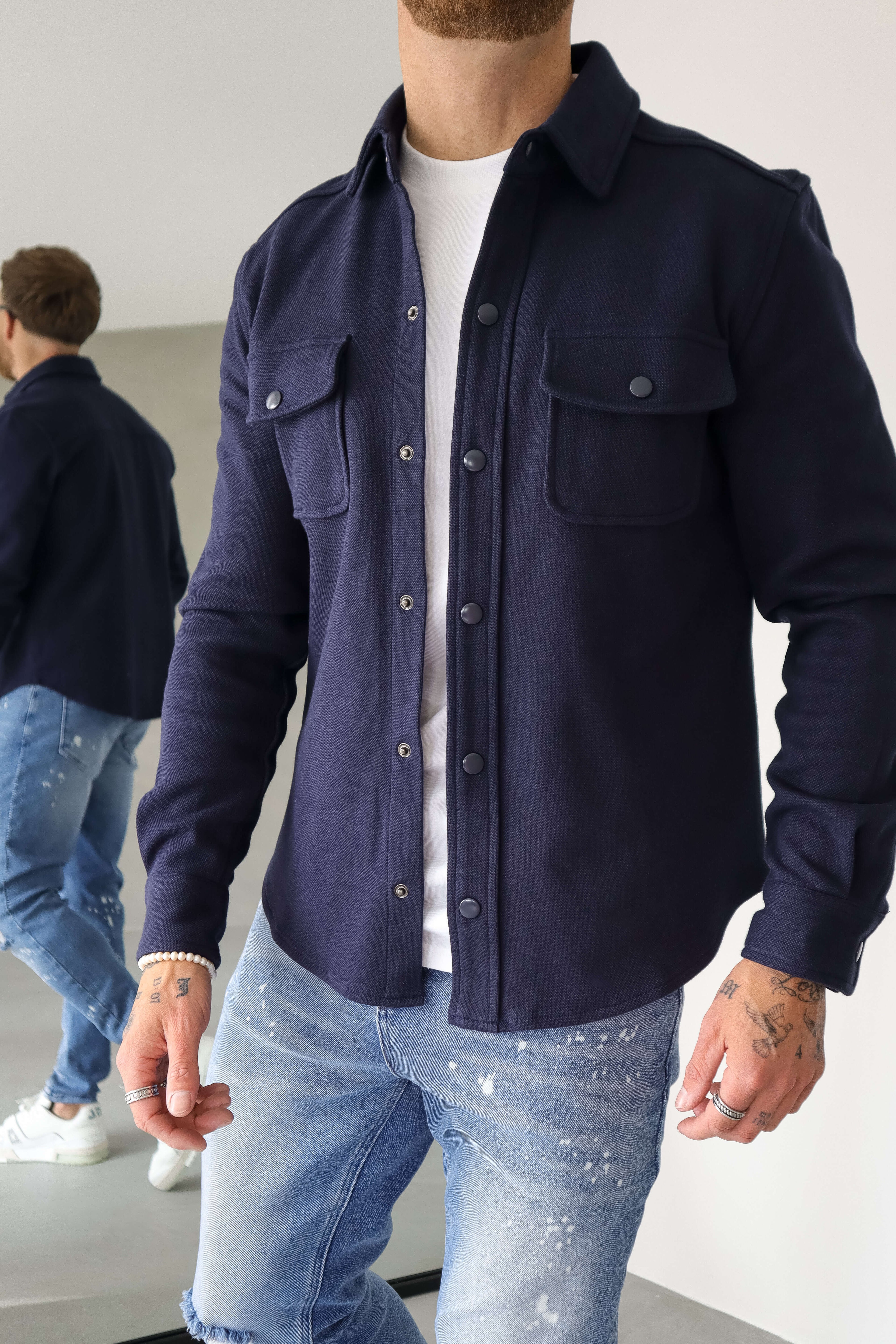 Legend London Shirt OVERSHIRT - NAVY