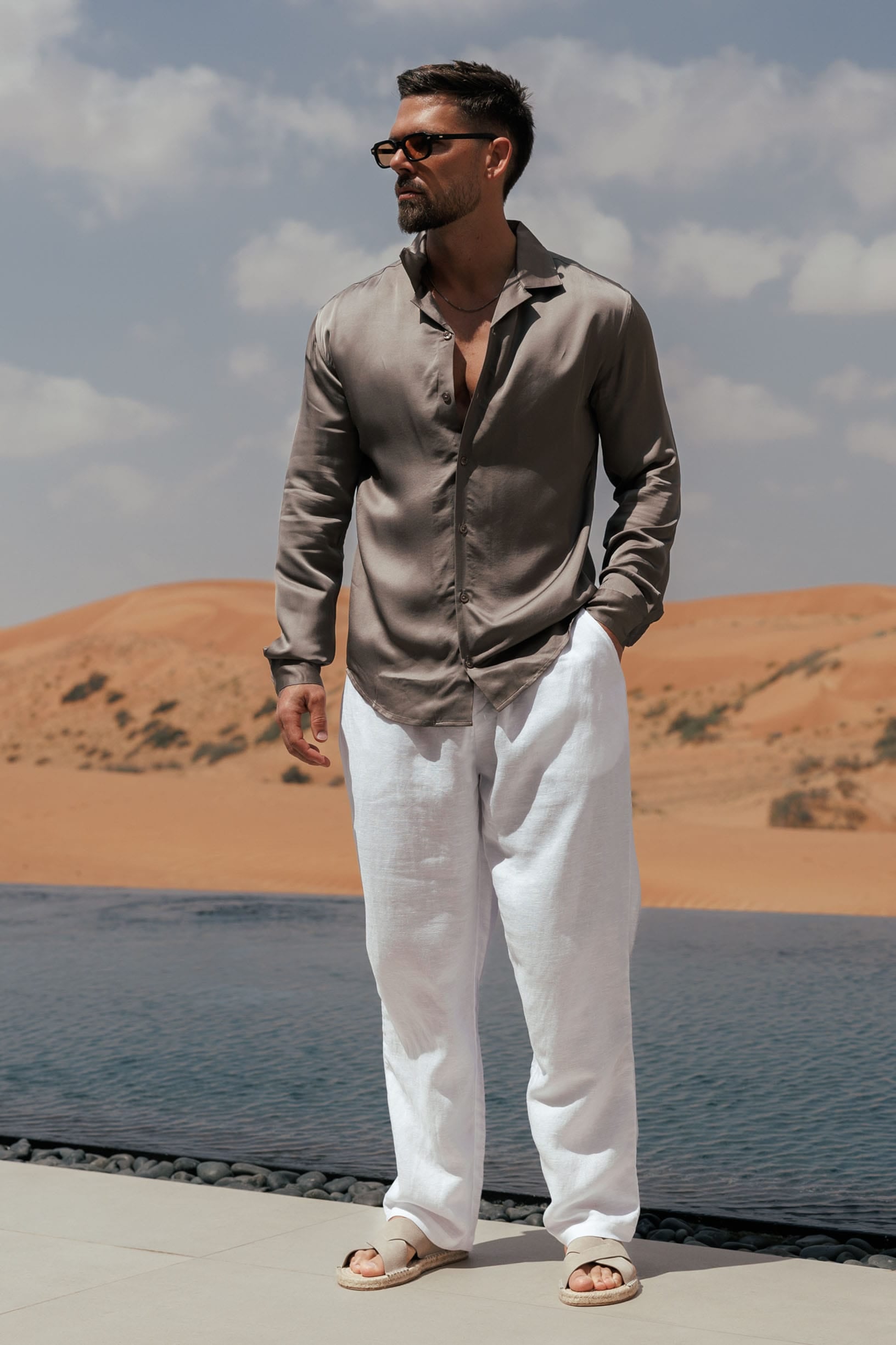 Legend London Shirt - Summer FLOW SHIRT - OAK