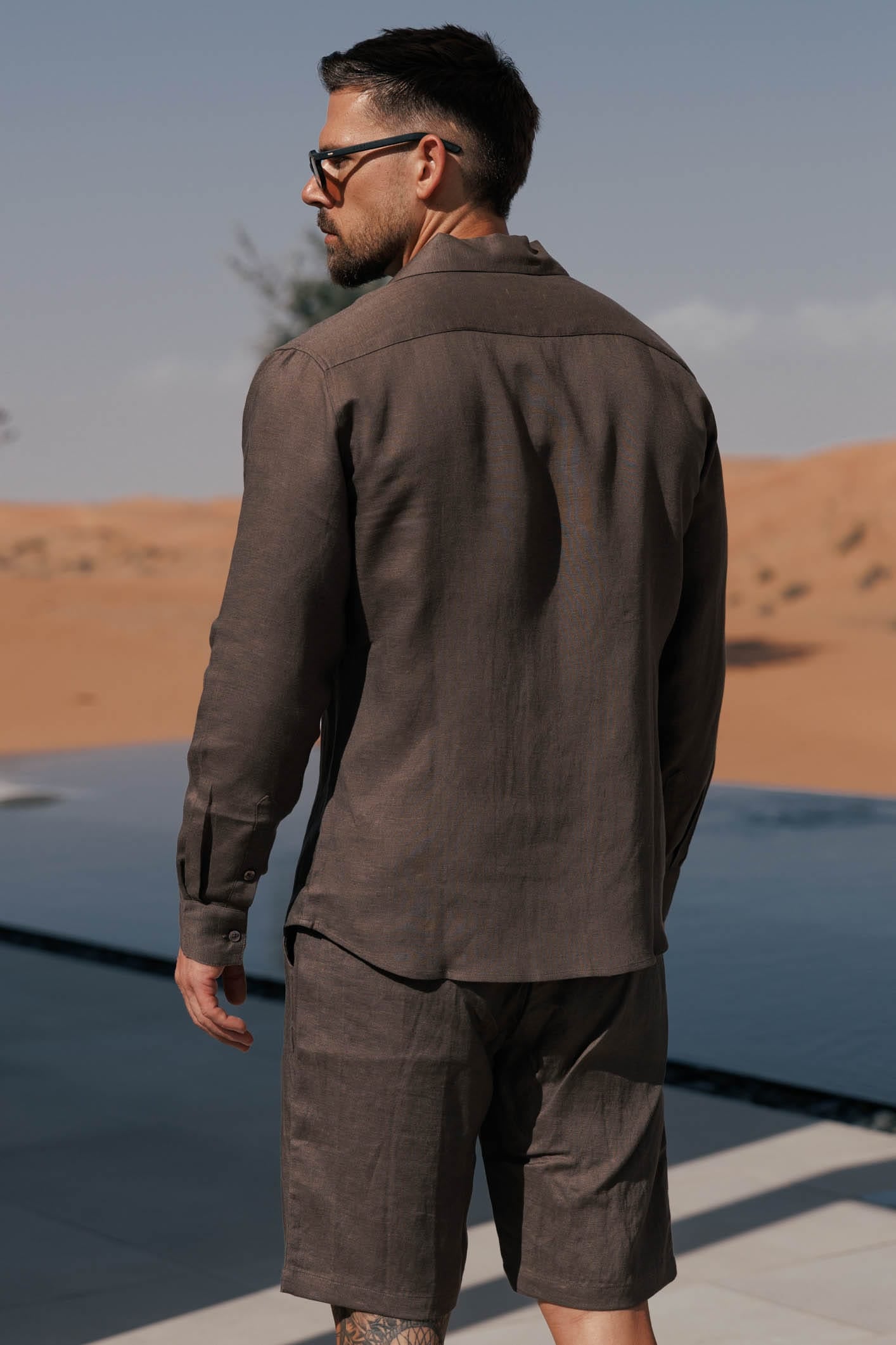 Legend London Shirt - Summer LINEN SHIRT - OAK