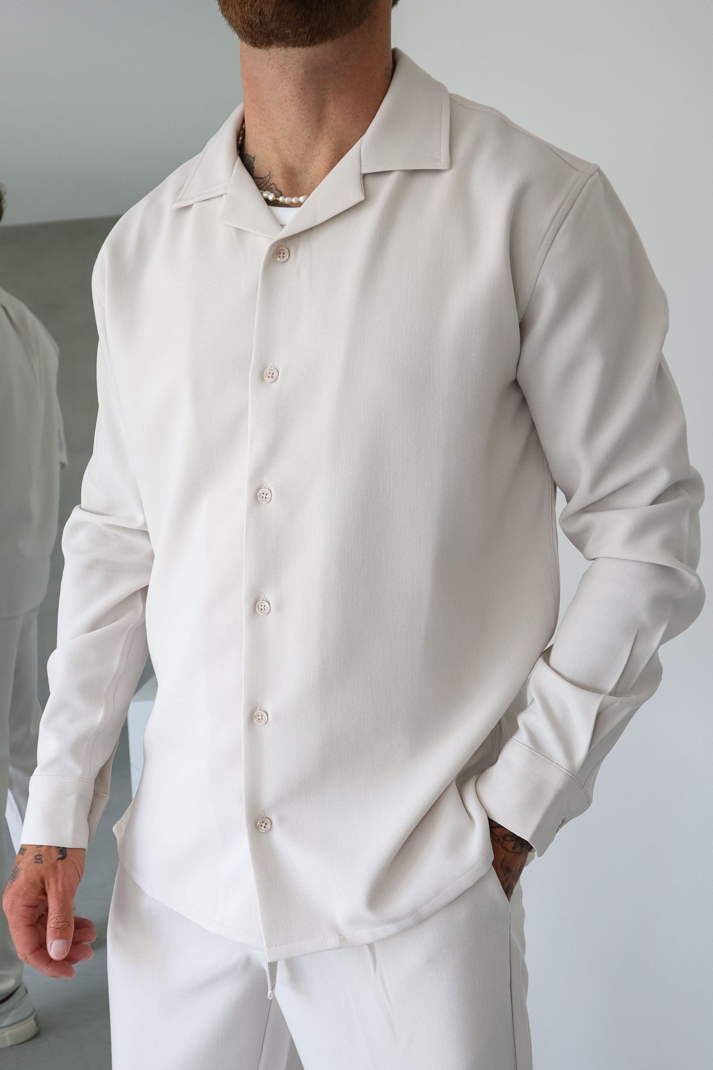 Legend London Shirt TWIN SET SHIRT - BEIGE