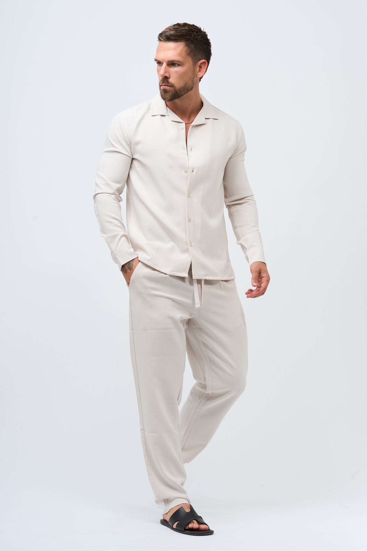 Legend London Shirt TWIN SET SHIRT - BEIGE