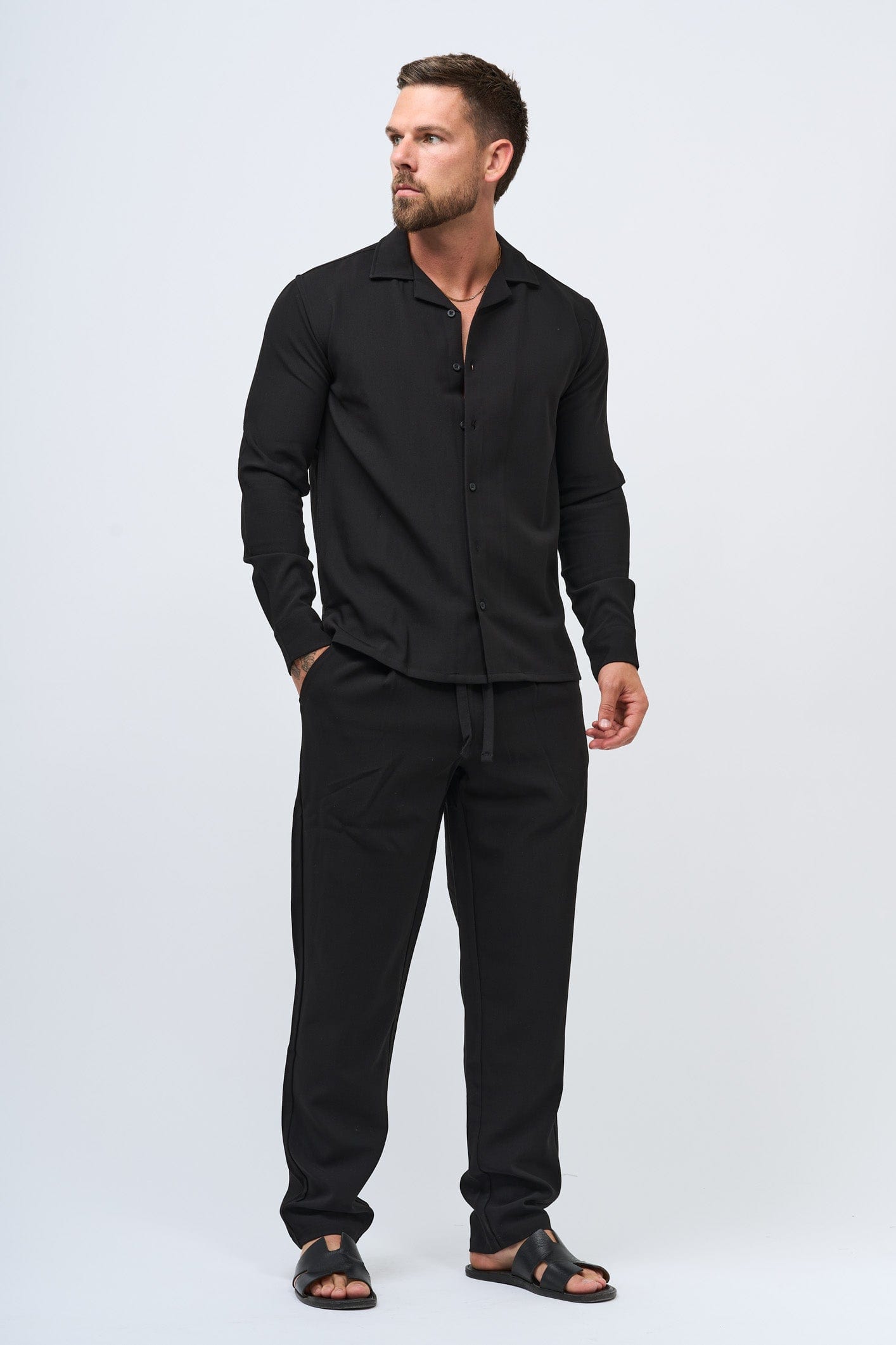 Legend London Shirt TWIN SET SHIRT - BLACK