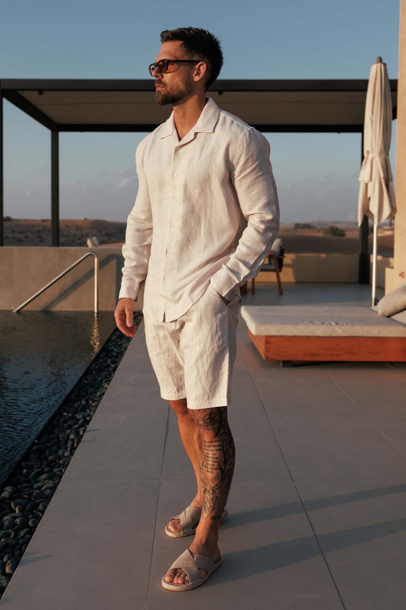 Legend London Short - Summer LINEN SHORT - OAT