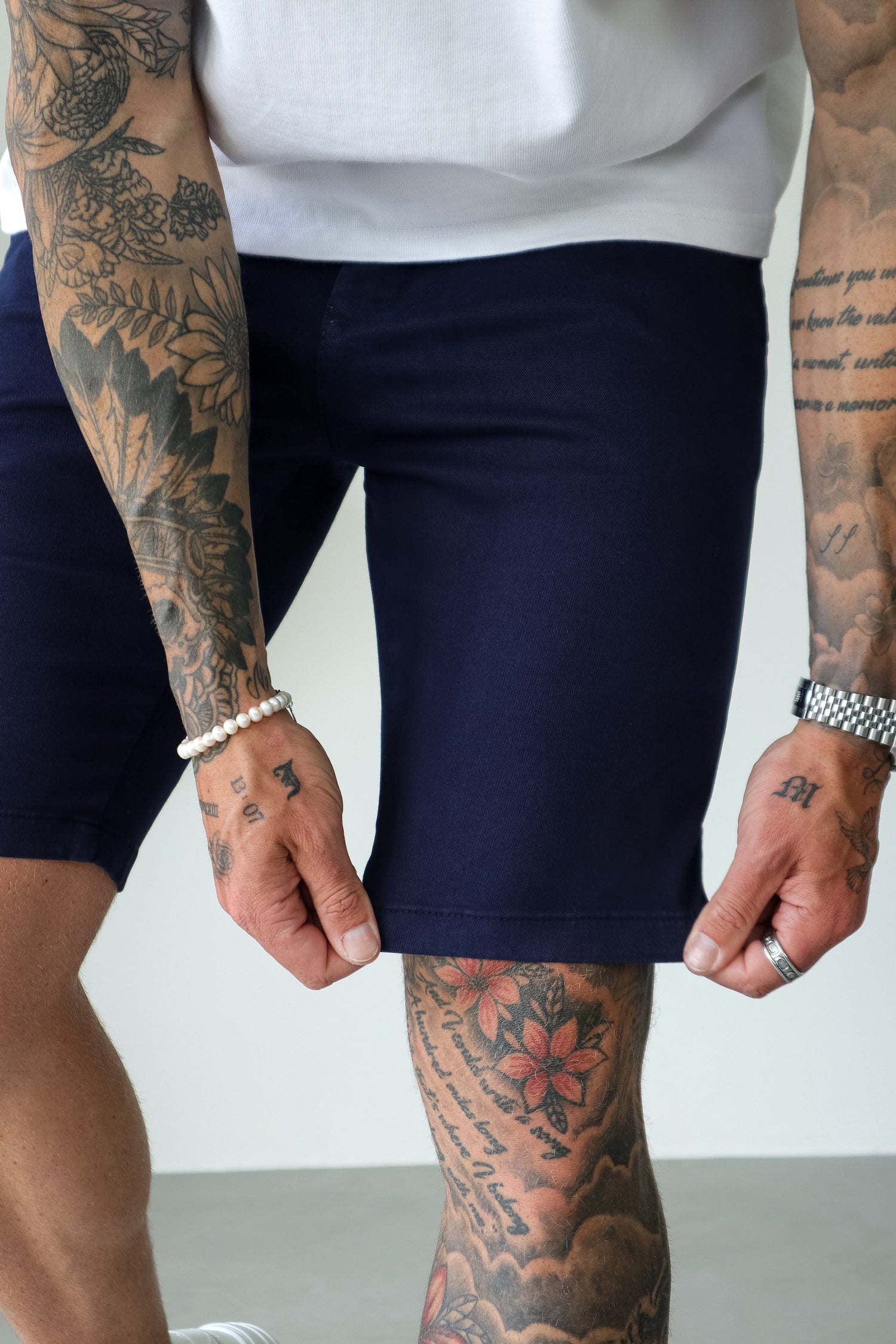 Legend London Shorts - chino SLIM CHINO SHORT - NAVY