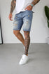 Legend London Shorts - denim SLIM DENIM SHORT - STRONG WASH MID BLUE