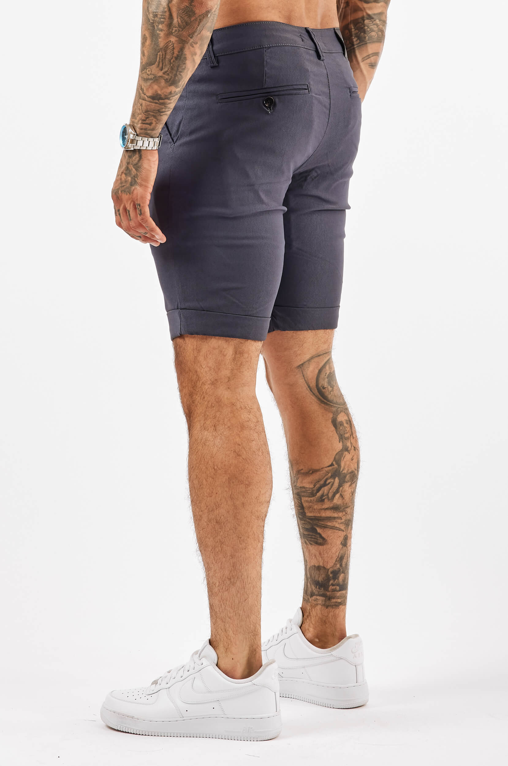 Legend London Shorts FLEX CHINO SHORT - LIGHT NAVY
