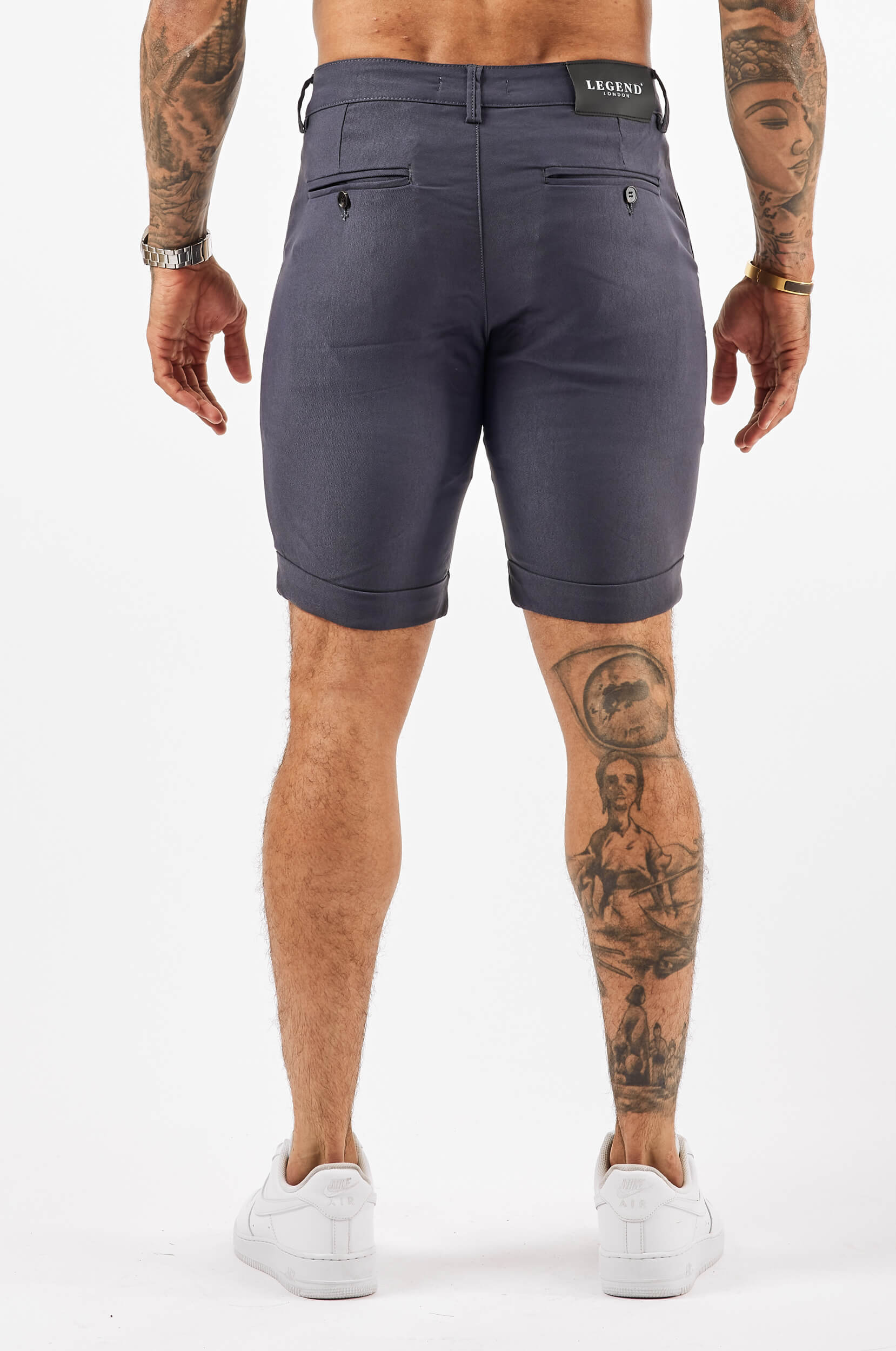 Legend London Shorts FLEX CHINO SHORT - LIGHT NAVY
