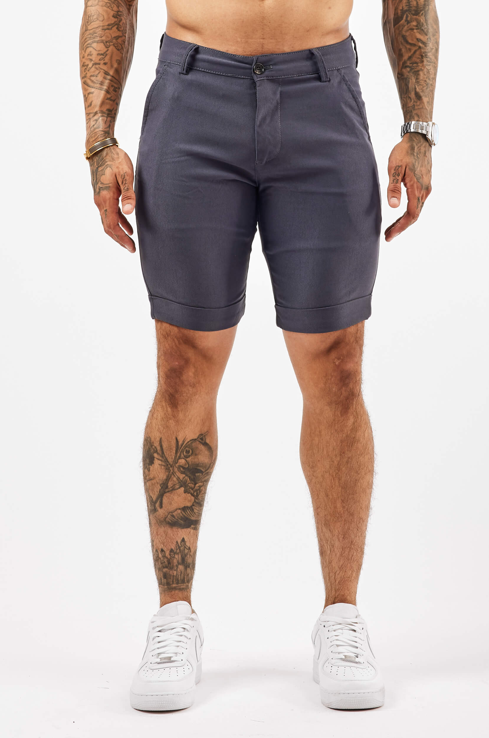 Legend London Shorts FLEX CHINO SHORT - LIGHT NAVY