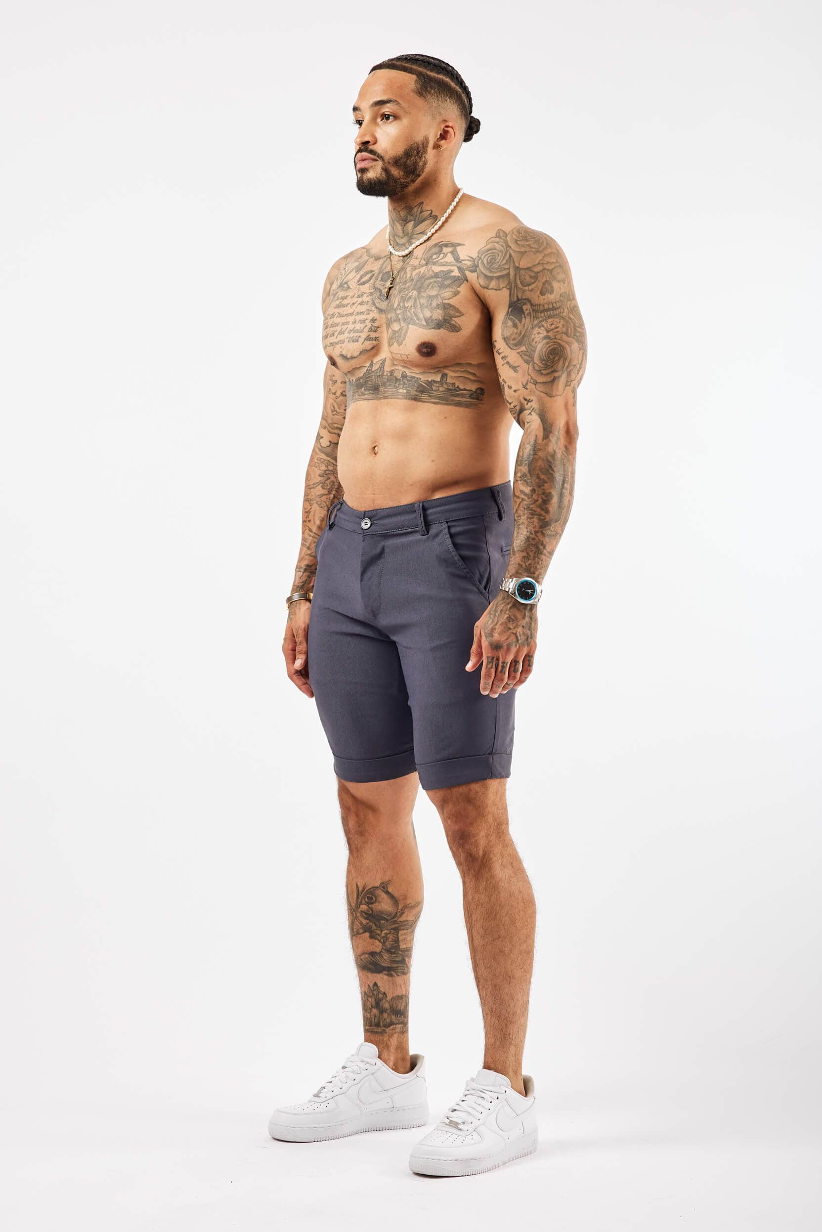 Legend London Shorts FLEX CHINO SHORT - LIGHT NAVY