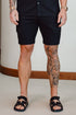 Legend London shorts TEXTURED SHORTS - BLACK