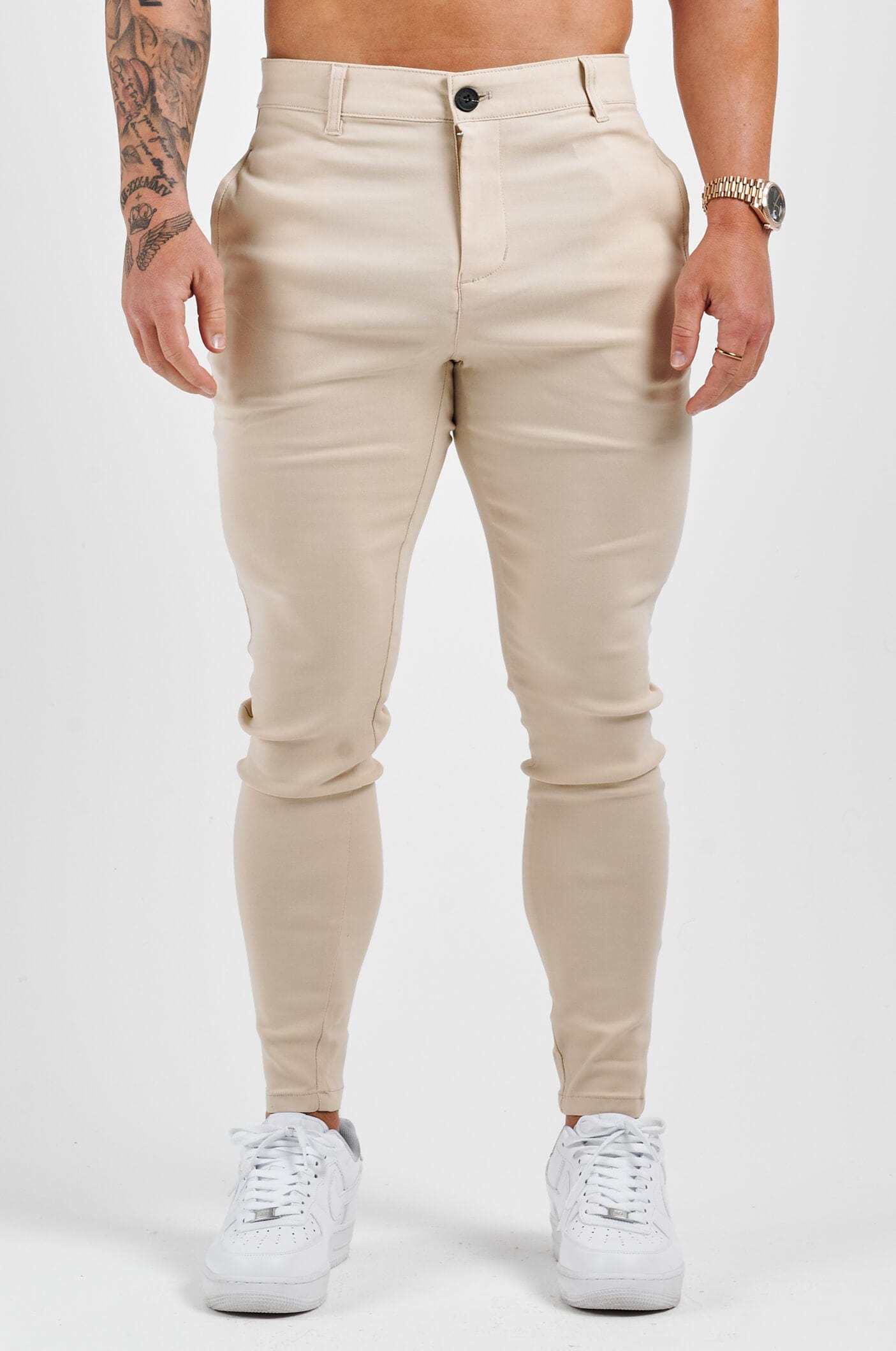 Legend London STRETCH COMFORT TROUSER - STONE