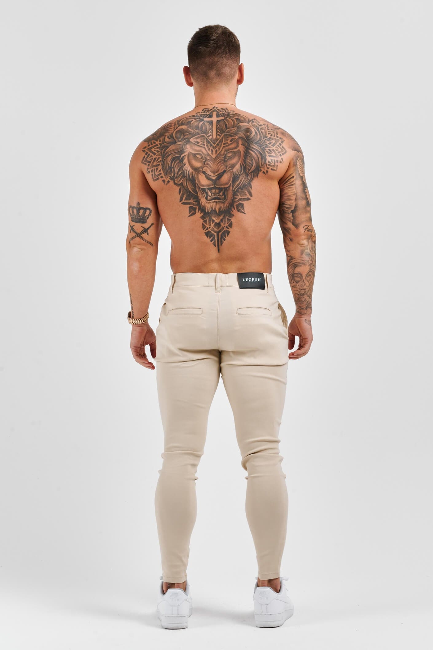 Legend London STRETCH COMFORT TROUSER - STONE