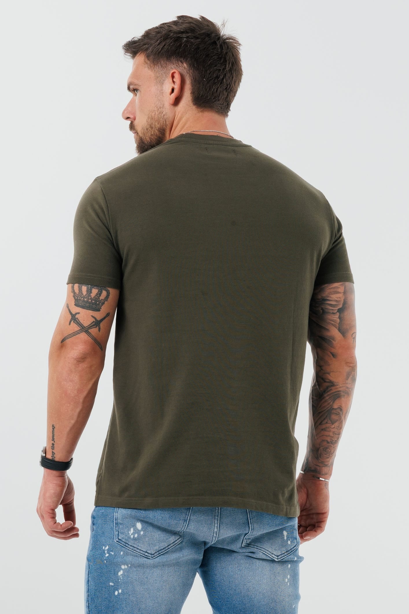Legend London T-SHIRT - BASICS PREMIUM BASICS T-SHIRT - ARMY GREEN