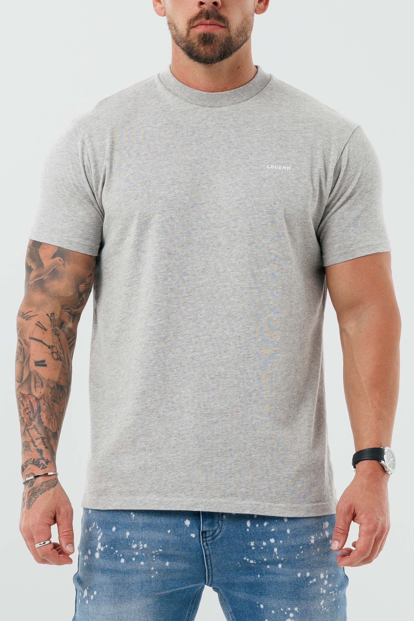 Legend London T-SHIRT - BASICS PREMIUM BASICS T-SHIRT - GREY MARL