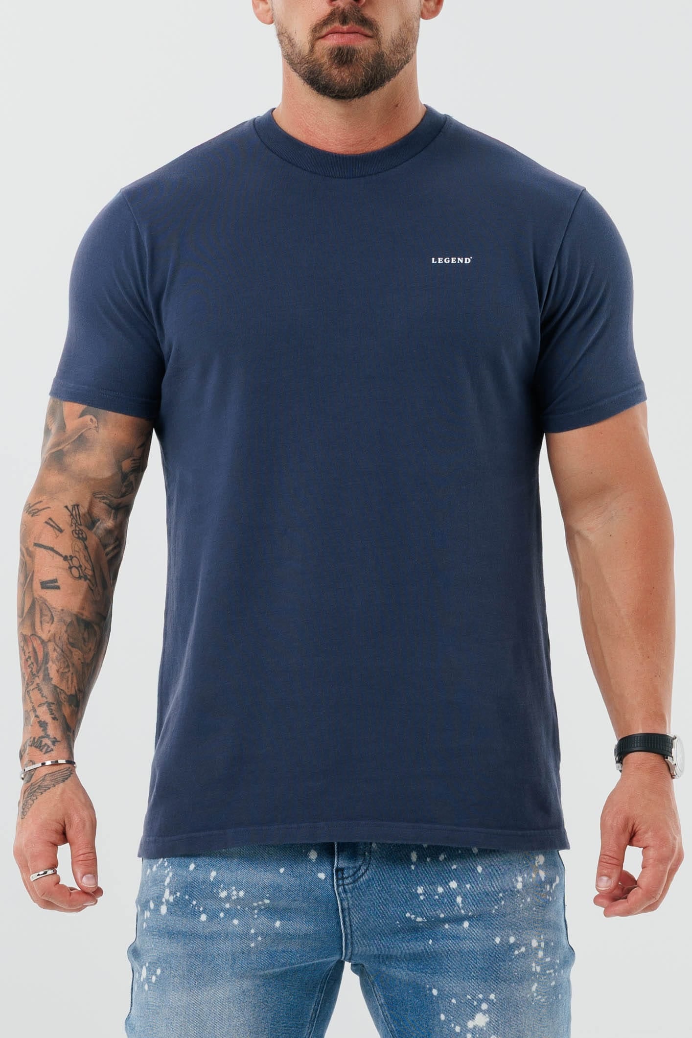 Legend London T-SHIRT - BASICS PREMIUM BASICS T-SHIRT - INDIGO NAVY
