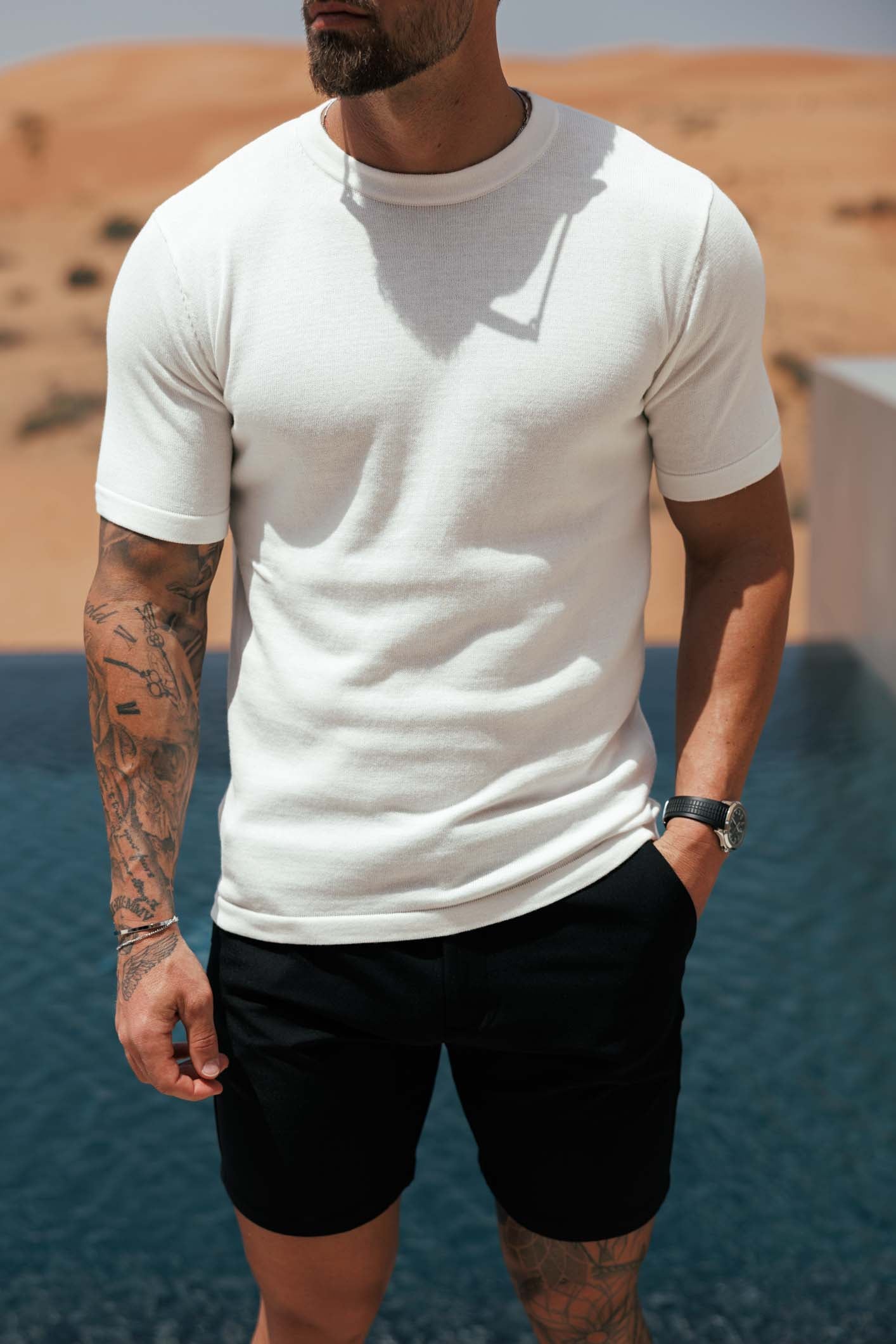Legend London T-SHIRT KNIT T-SHIRT - OFF WHITE