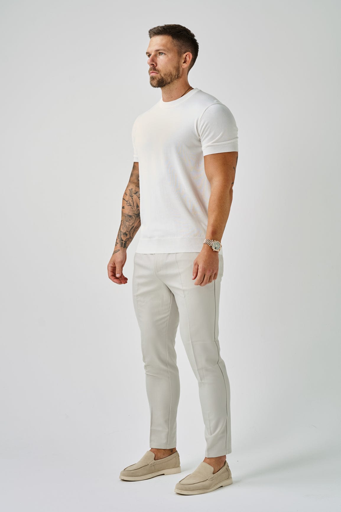 Legend London T-SHIRT KNIT T-SHIRT - OFF WHITE