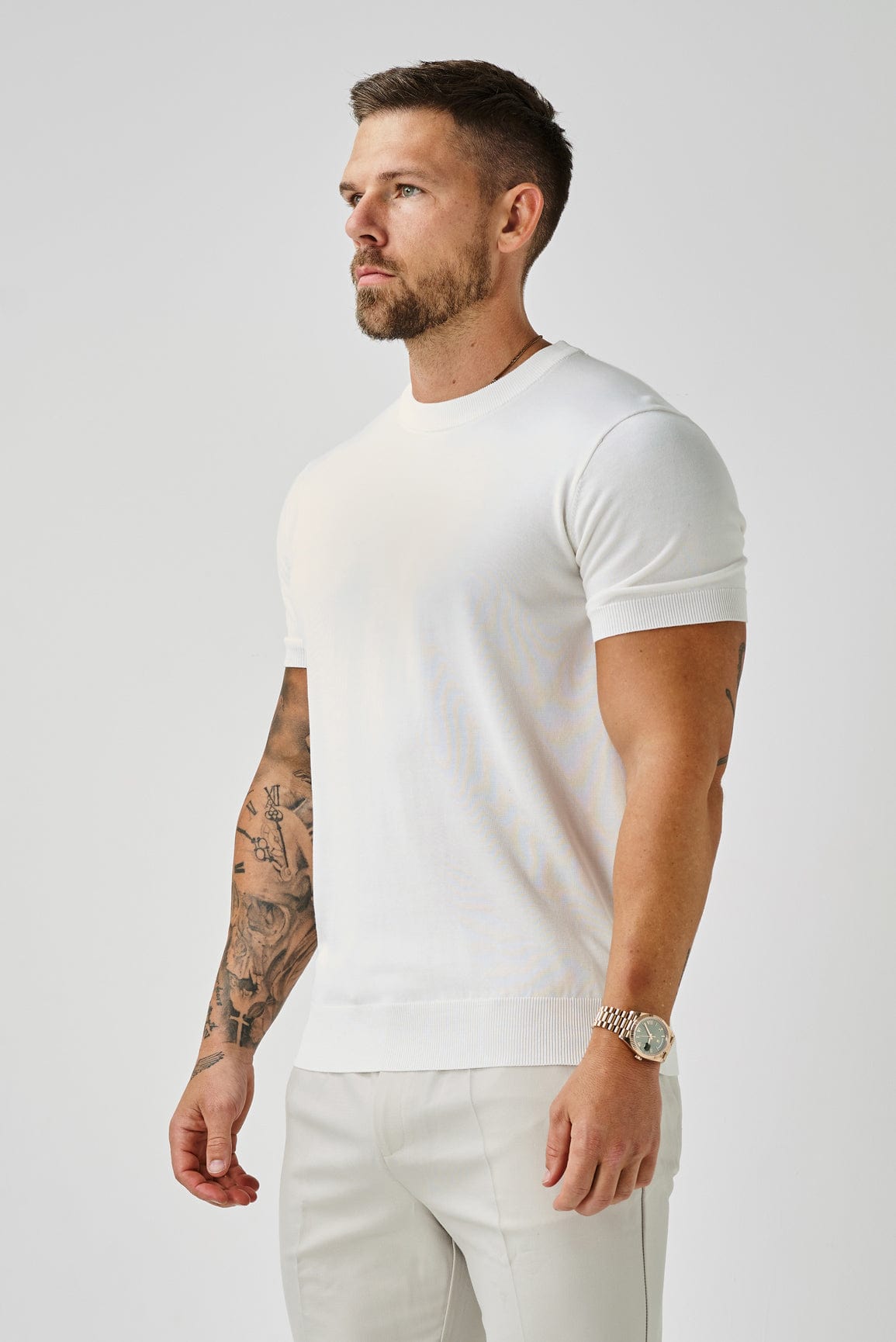 Legend London T-SHIRT KNIT T-SHIRT - OFF WHITE