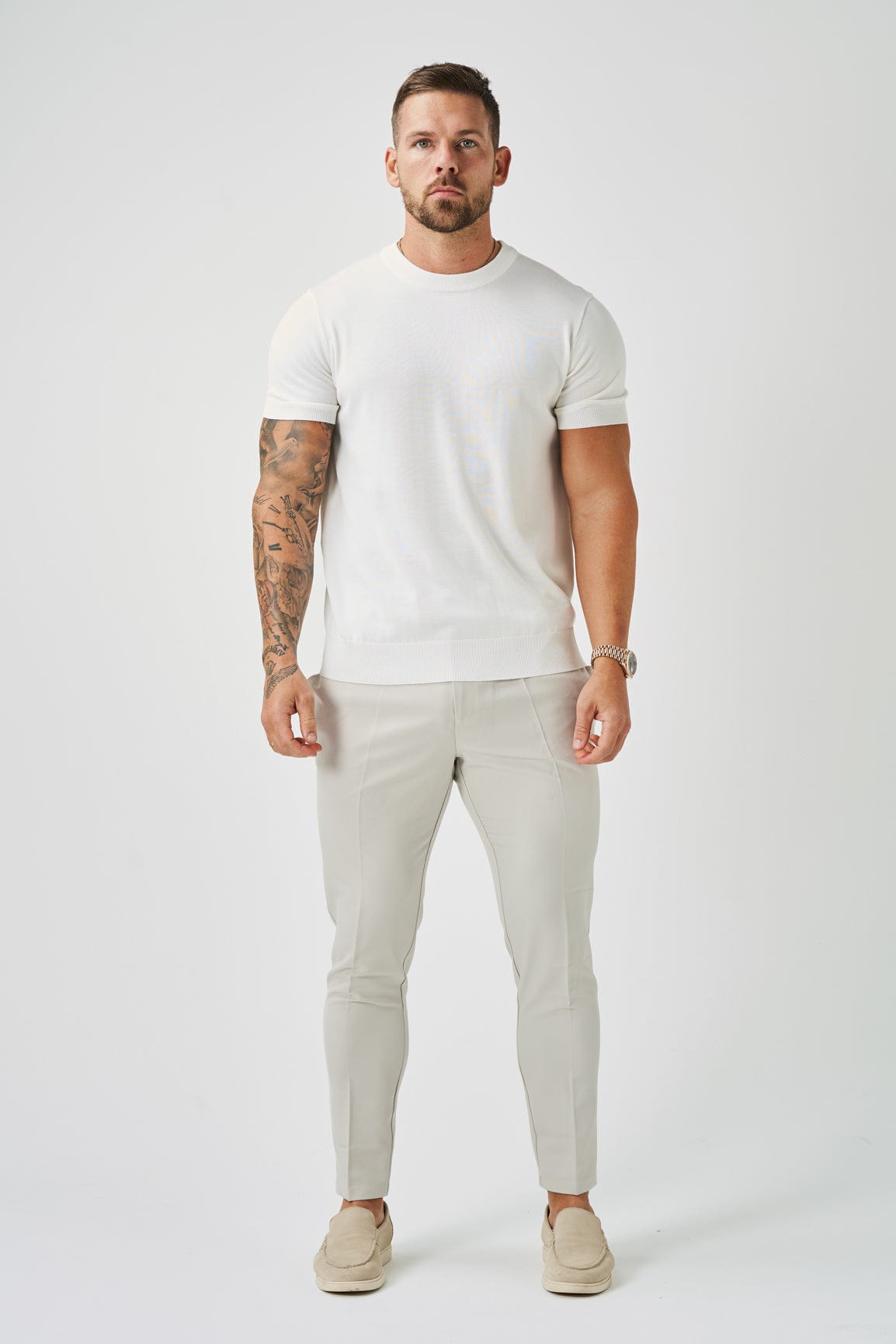Legend London T-SHIRT KNIT T-SHIRT - OFF WHITE