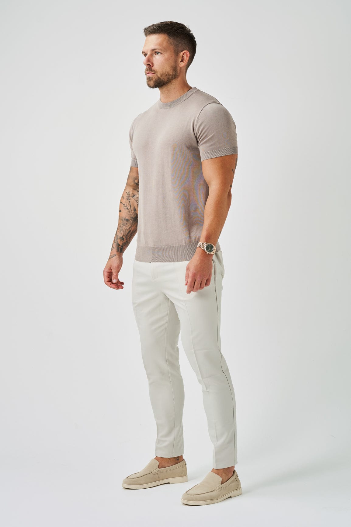 Legend London T-SHIRT KNIT T-SHIRT - TAUPE