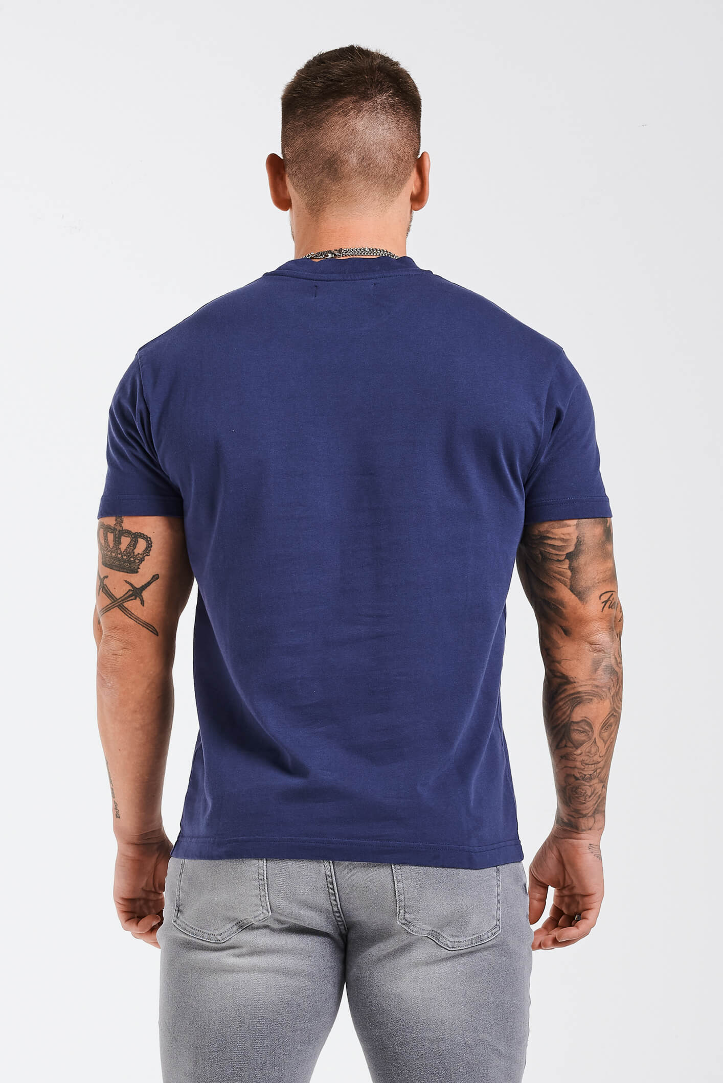 Legend London T-SHIRT LEGEND* BASICS MUSCLE FIT T-SHIRT - DARK NAVY