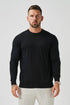 Legend London T-SHIRT LONG SLEEVE KNIT - BLACK