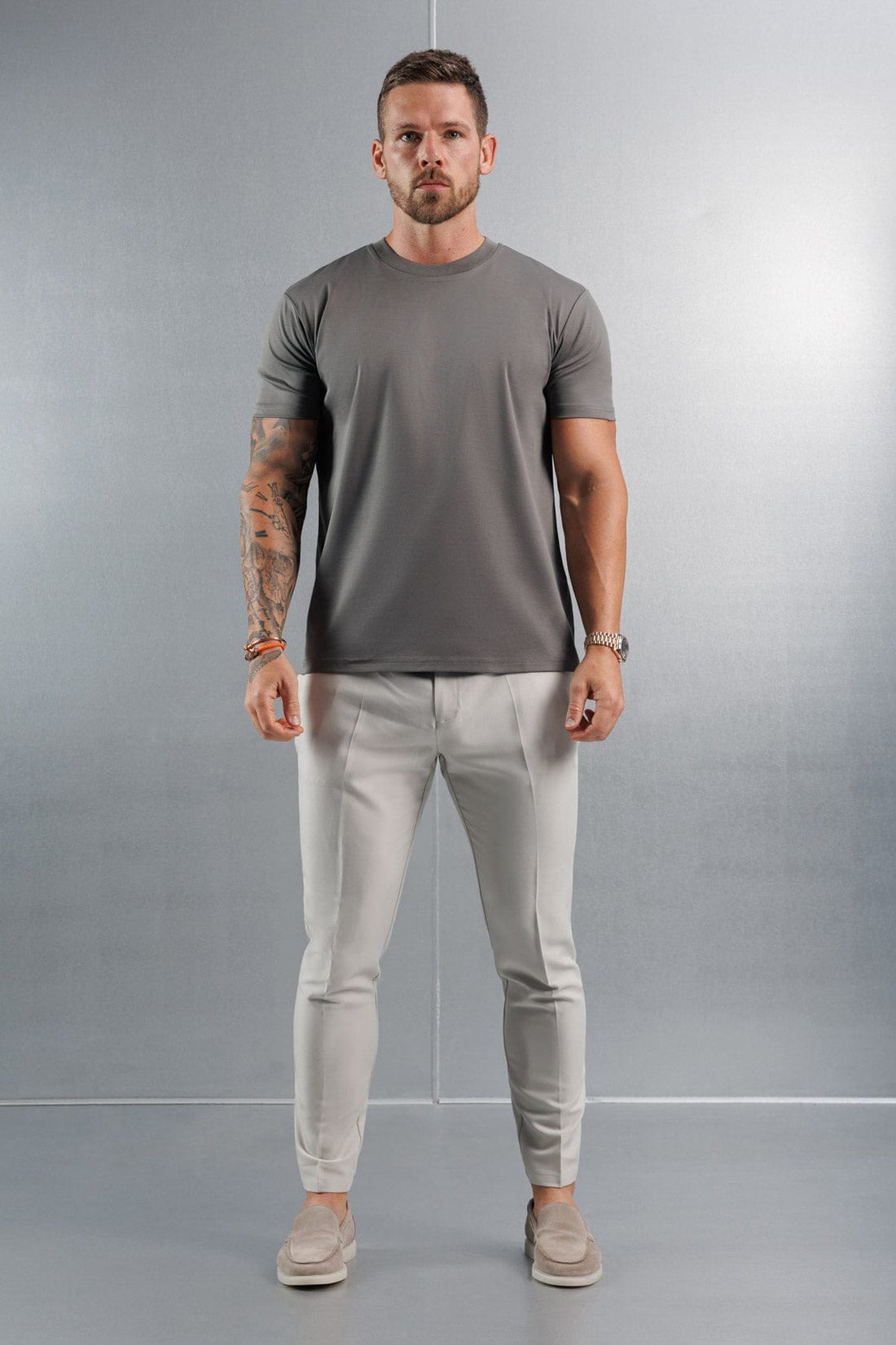 Legend London T-SHIRT MERCERISED T-SHIRT - DARK GREY