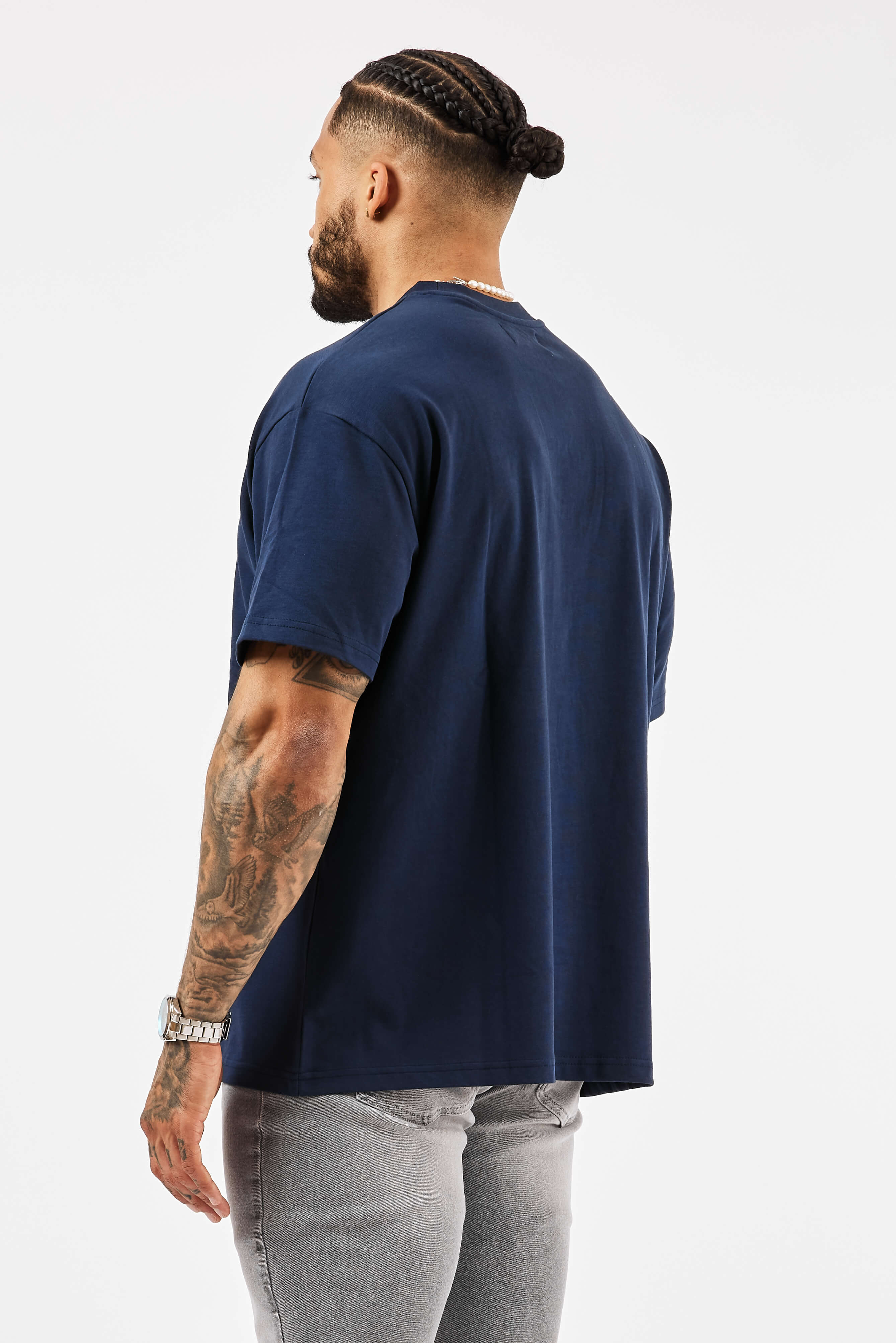 Legend London T-SHIRT OVERSIZED 3D LOGO T-SHIRT - NAVY