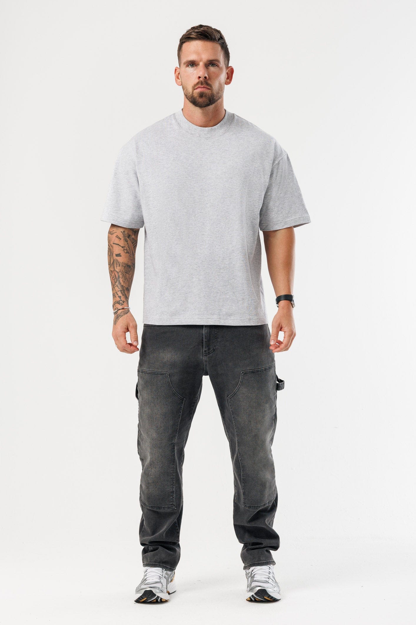 LEGEND LONDON T-SHIRT - OVERSIZED OVERSIZED T-SHIRT - GREY MARL