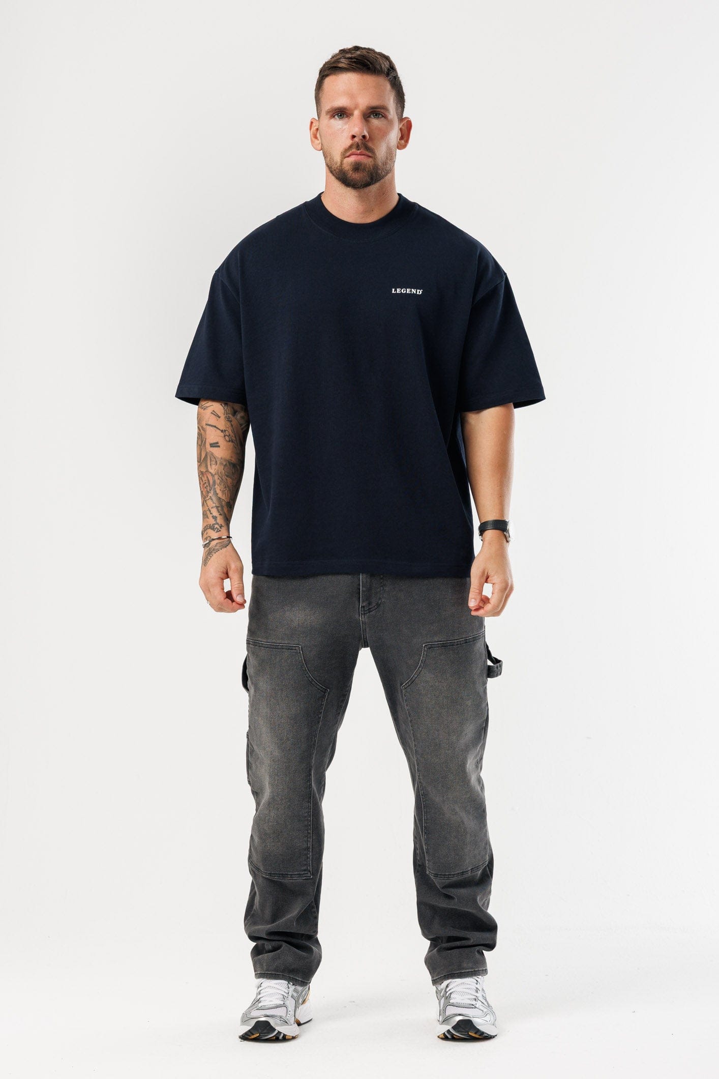 LEGEND LONDON T-SHIRT - OVERSIZED OVERSIZED T-SHIRT - NAVY