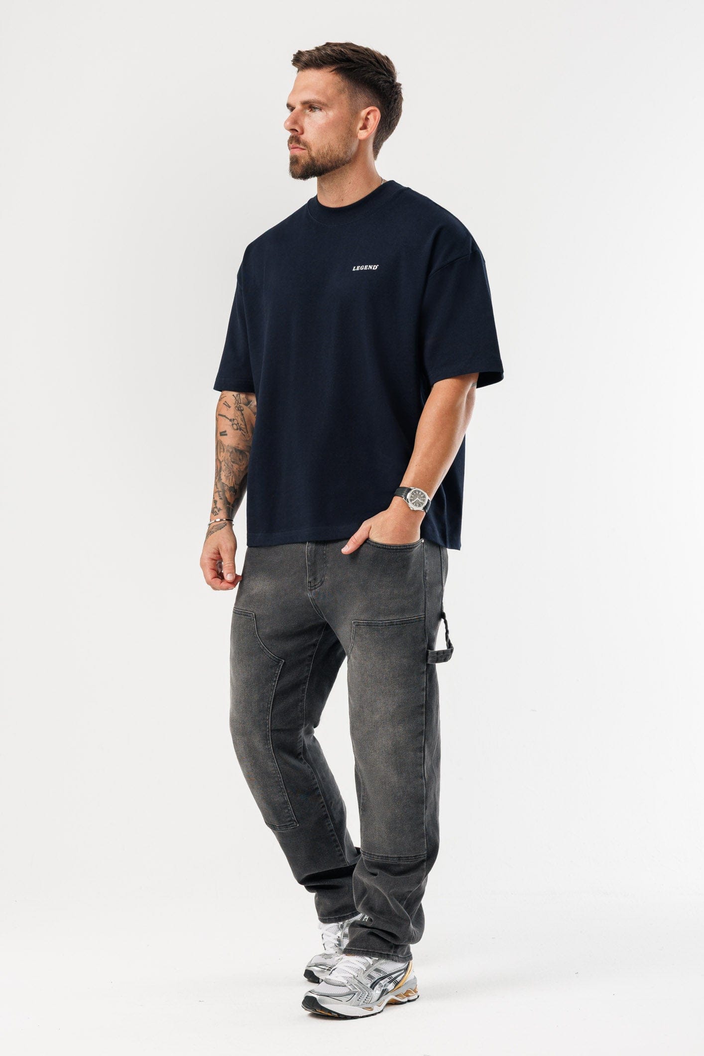 LEGEND LONDON T-SHIRT - OVERSIZED OVERSIZED T-SHIRT - NAVY