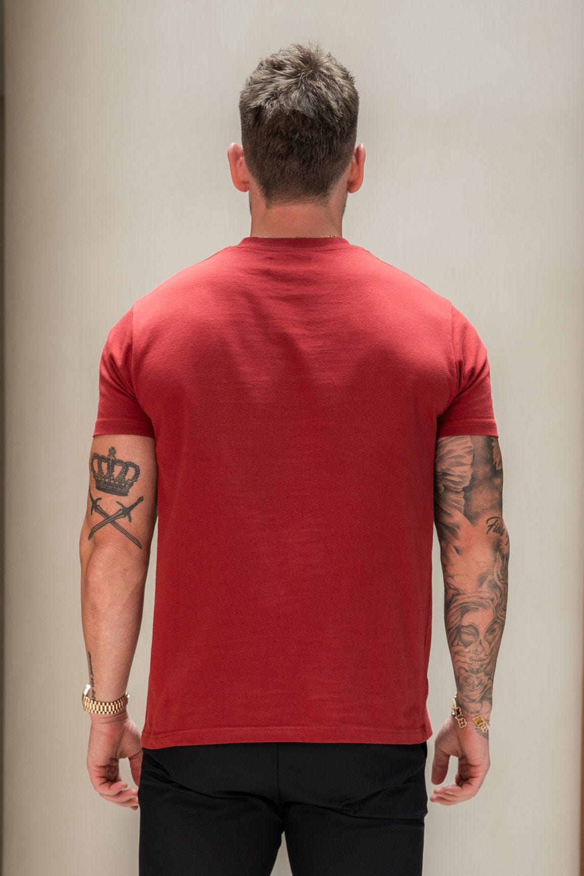 Legend London T-SHIRT PREMIUM BASICS T-SHIRT - BURGUNDY