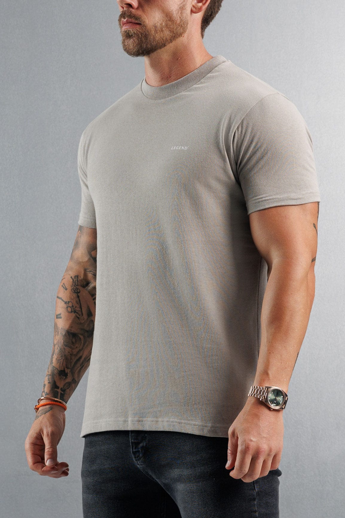 Legend London T-SHIRT PREMIUM BASICS T-SHIRT - CONCRETE