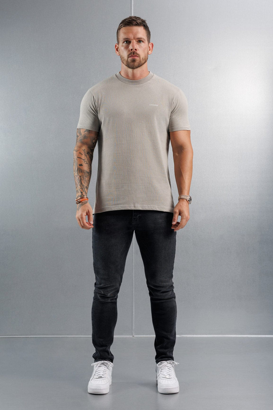 Legend London T-SHIRT PREMIUM BASICS T-SHIRT - CONCRETE