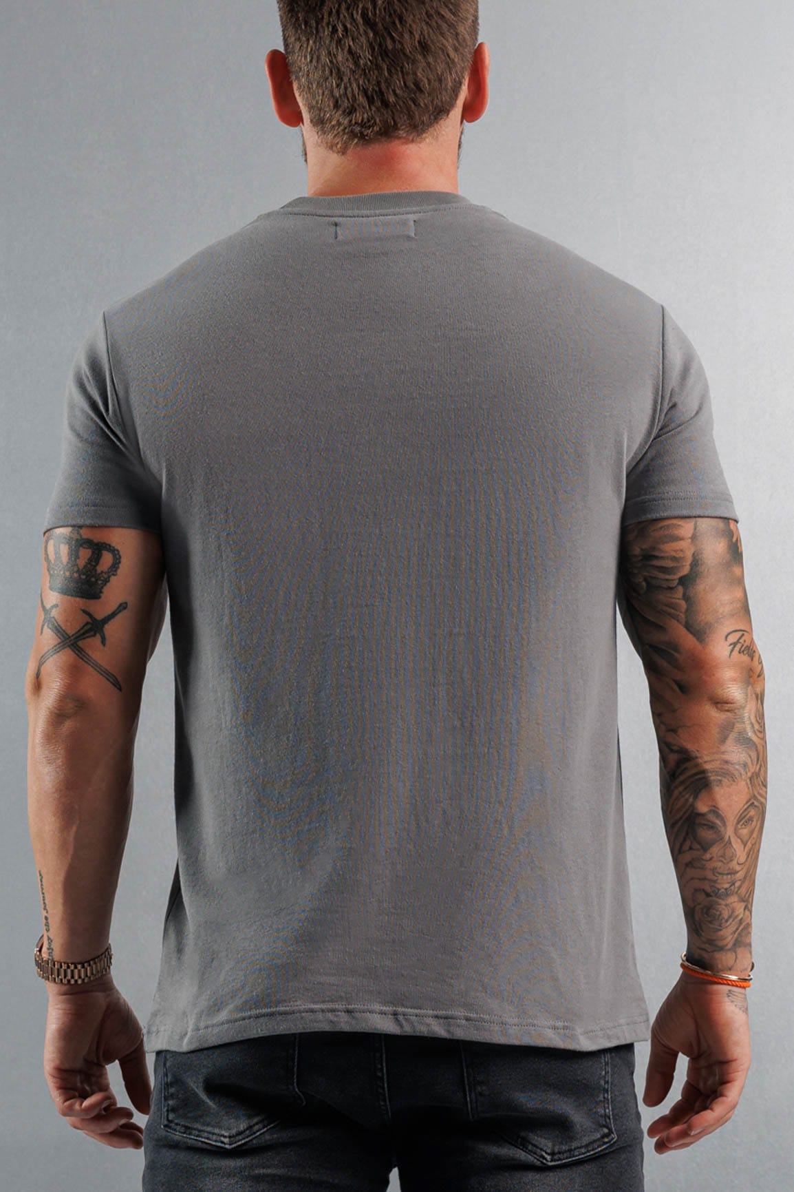 Legend London T-SHIRT PREMIUM BASICS T-SHIRT - GUNMETAL GREY