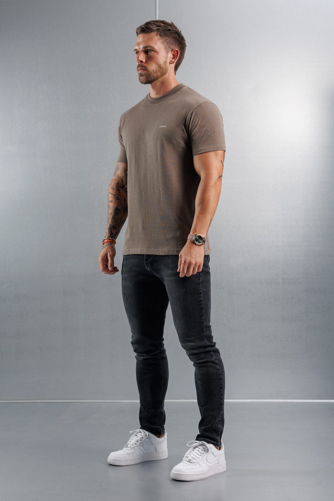 Legend London T-SHIRT PREMIUM BASICS T-SHIRT - MOCHA