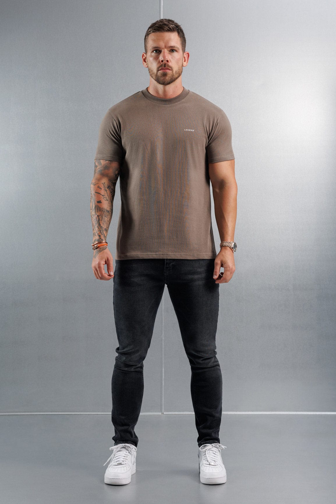 Legend London T-SHIRT PREMIUM BASICS T-SHIRT - MOCHA