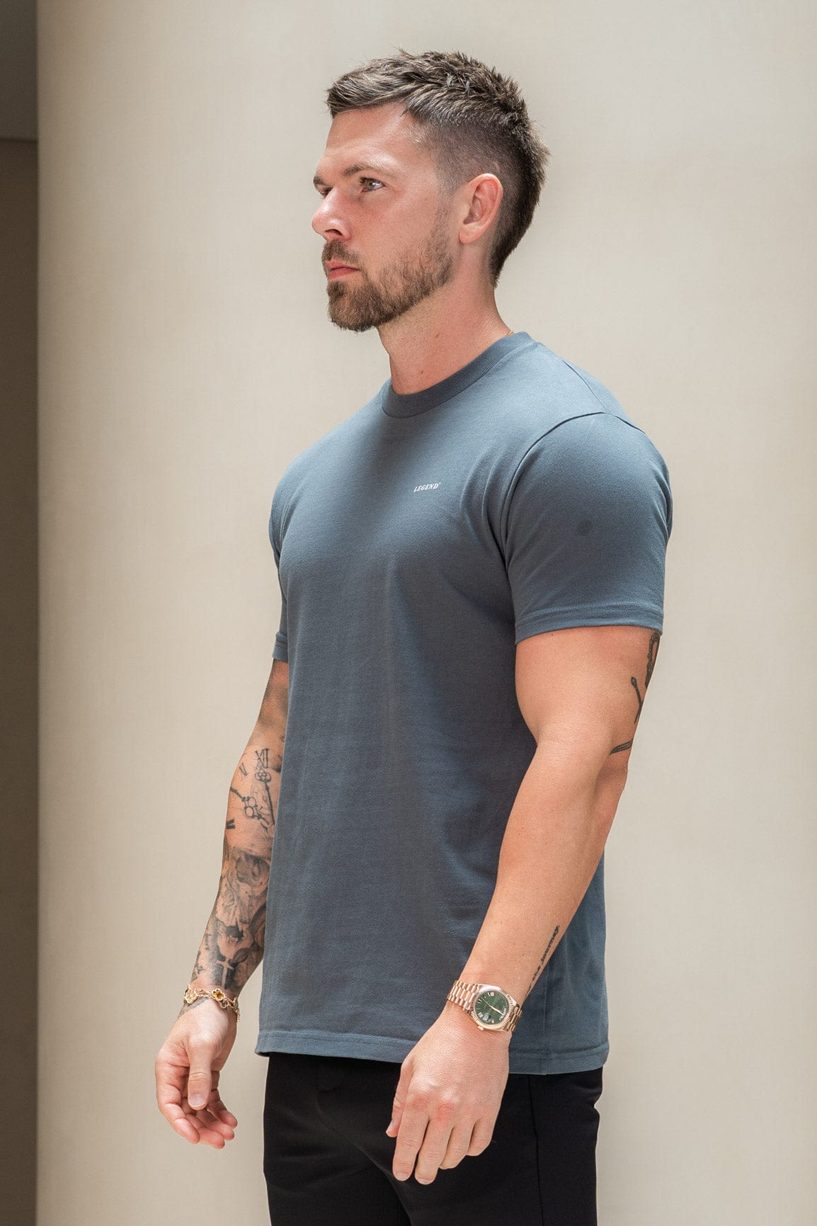 Legend London T-SHIRT PREMIUM BASICS T-SHIRT - VINTAGE INDIGO