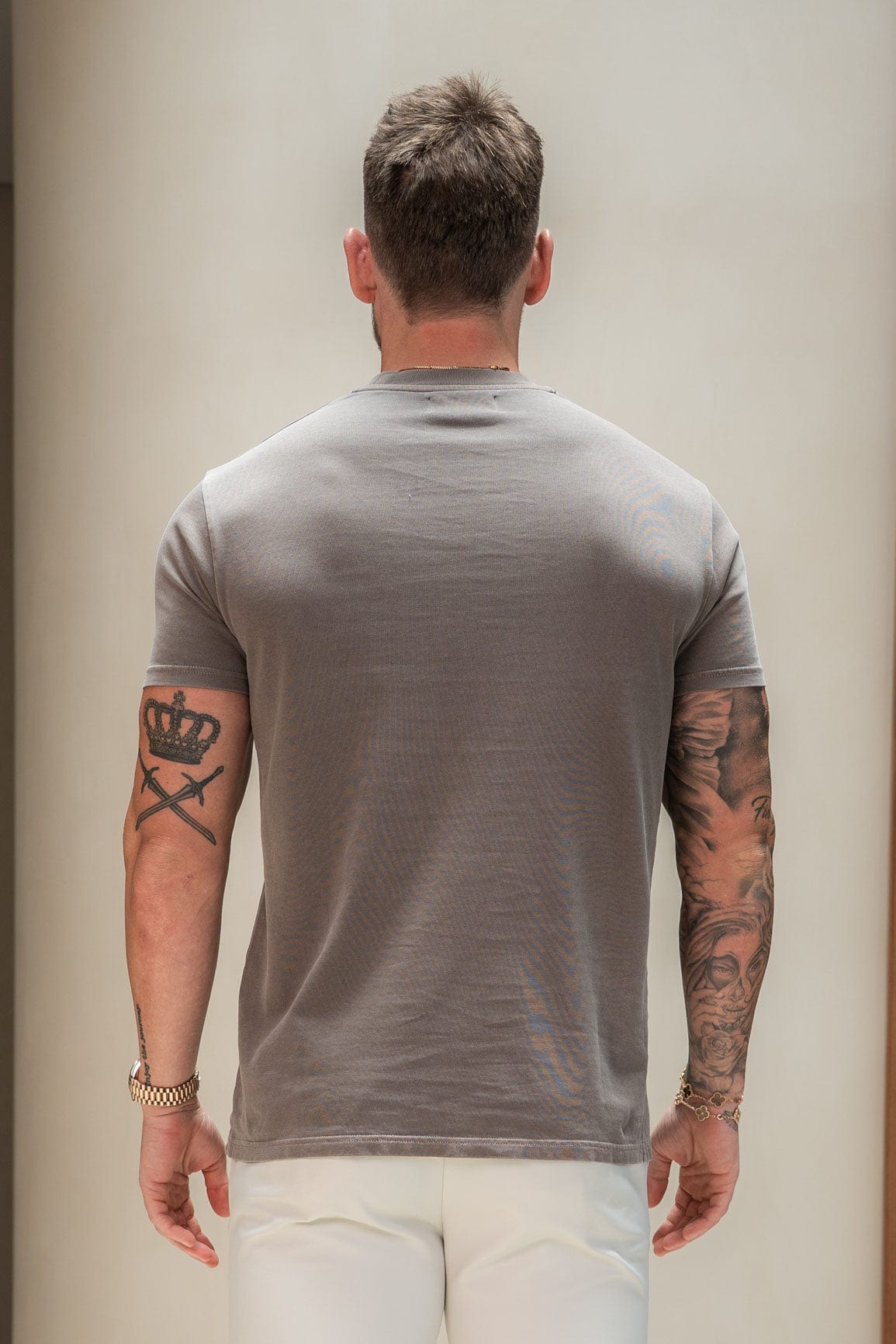 Legend London T-SHIRT PREMIUM BASICS T-SHIRT - WASHED BROWN