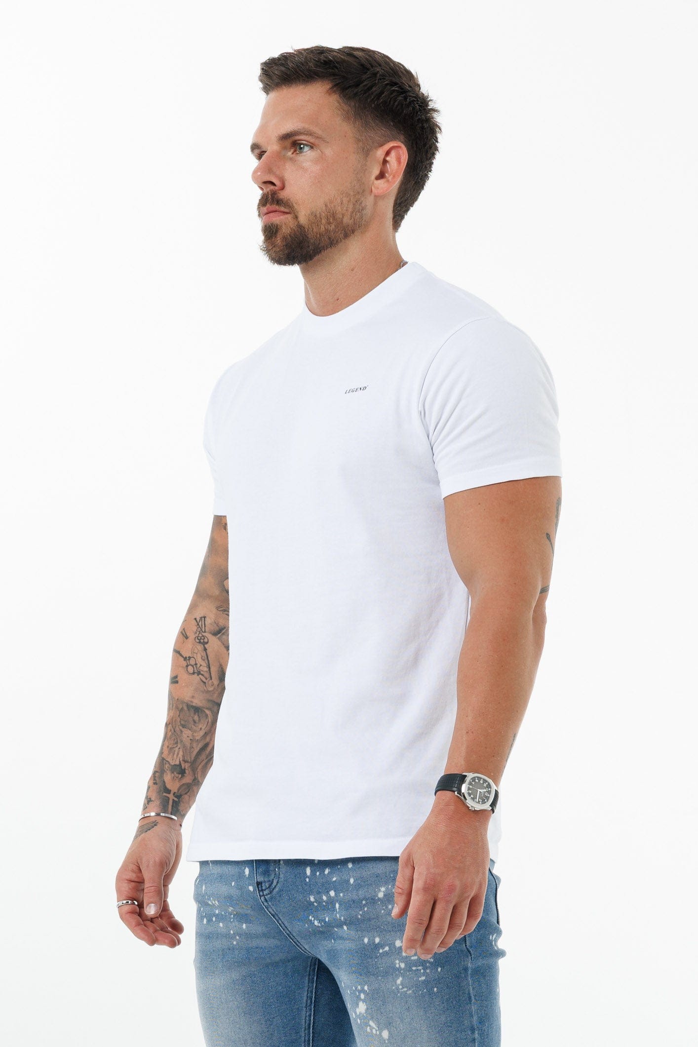 Legend London T-SHIRT PREMIUM BASICS T-SHIRT - WHITE